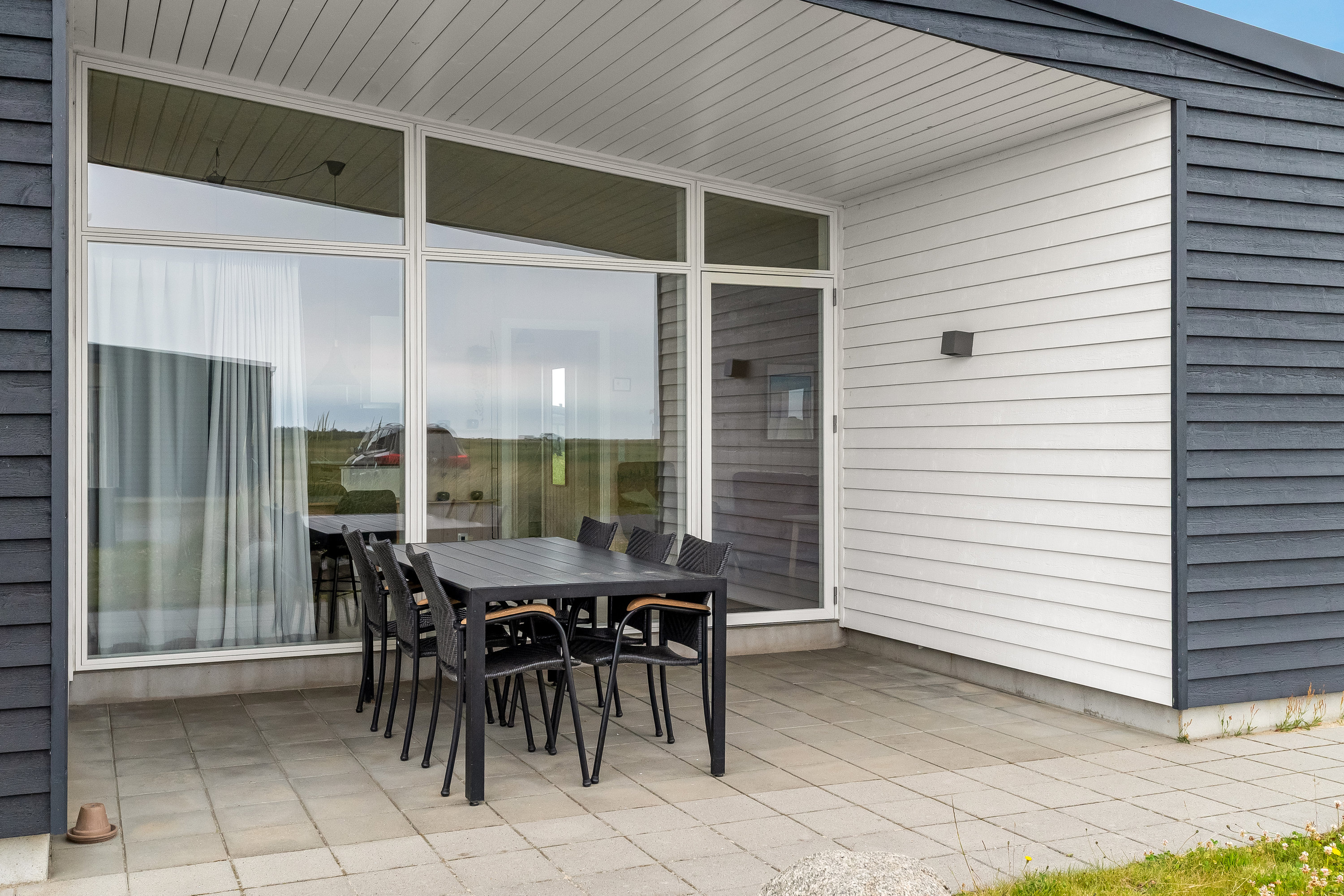 Fremhævet overdækket terrasse billede i fuldskærmstilstand. Billede af Fjordstien 62, Søndervig, 6950 Ringkøbing