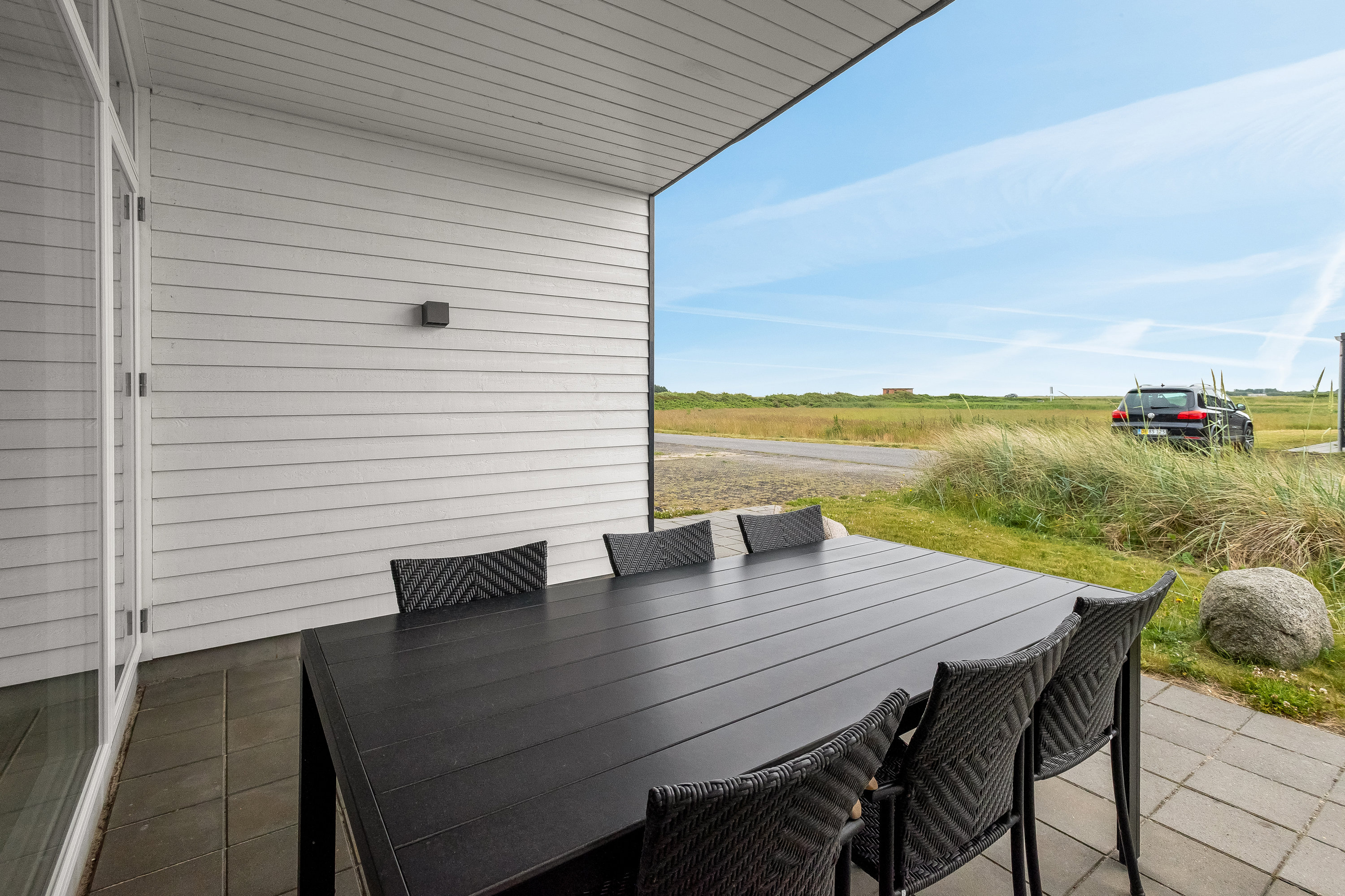 Fremhævet overdækket terrasse billede i fuldskærmstilstand. Billede af Fjordstien 62, Søndervig, 6950 Ringkøbing
