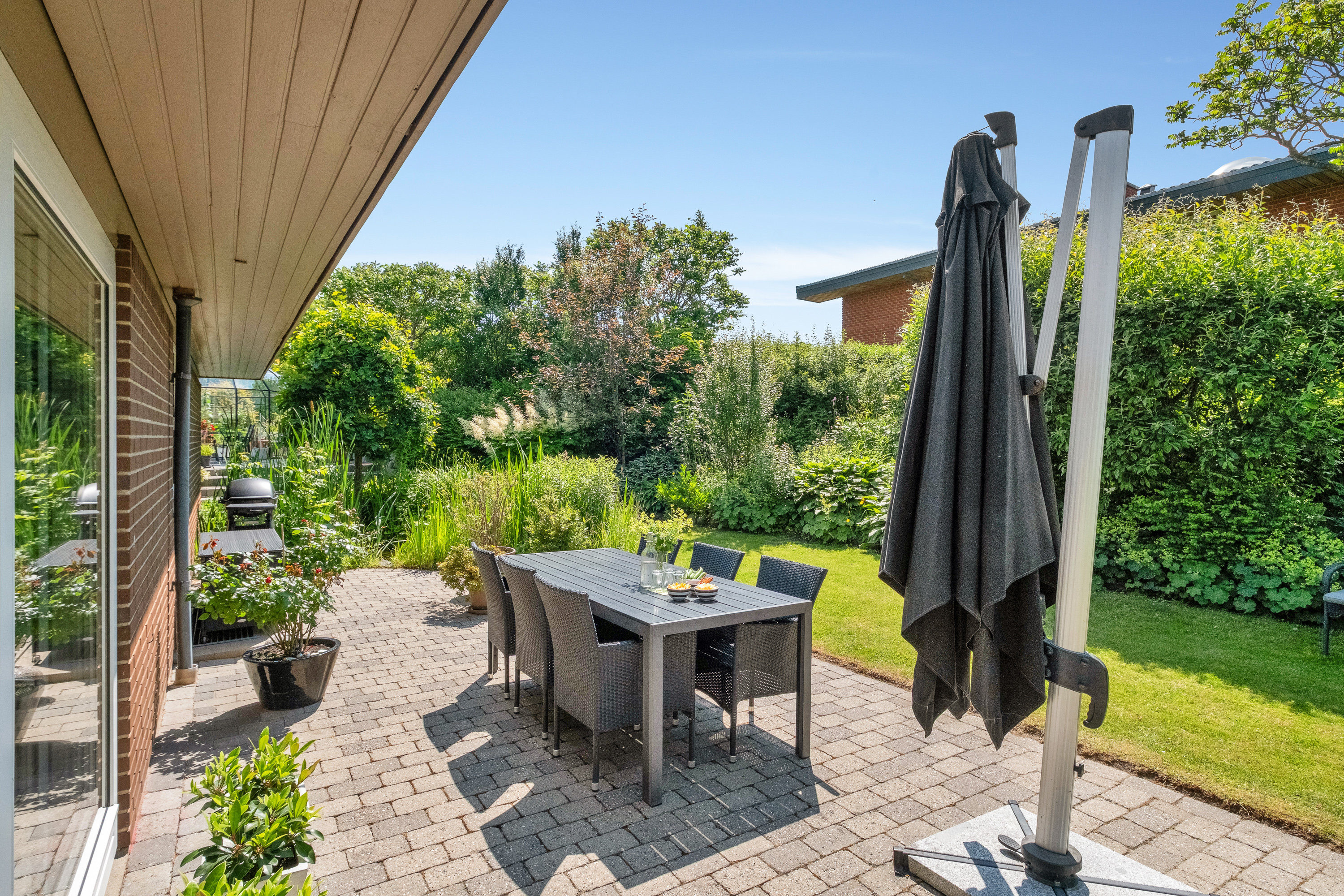 Fremhævet terrasse billede i fuldskærmstilstand. Billede af Gammel Møllevej 7, Todbjerg, 8530 Hjortshøj