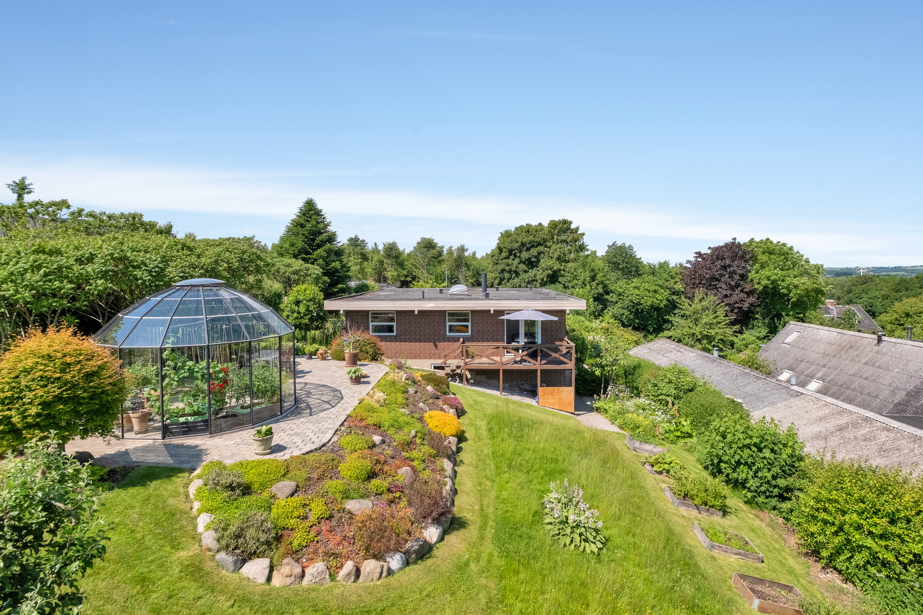 Villa: Bag facade på Gammel Møllevej 7, Todbjerg, 8530 Hjortshøj