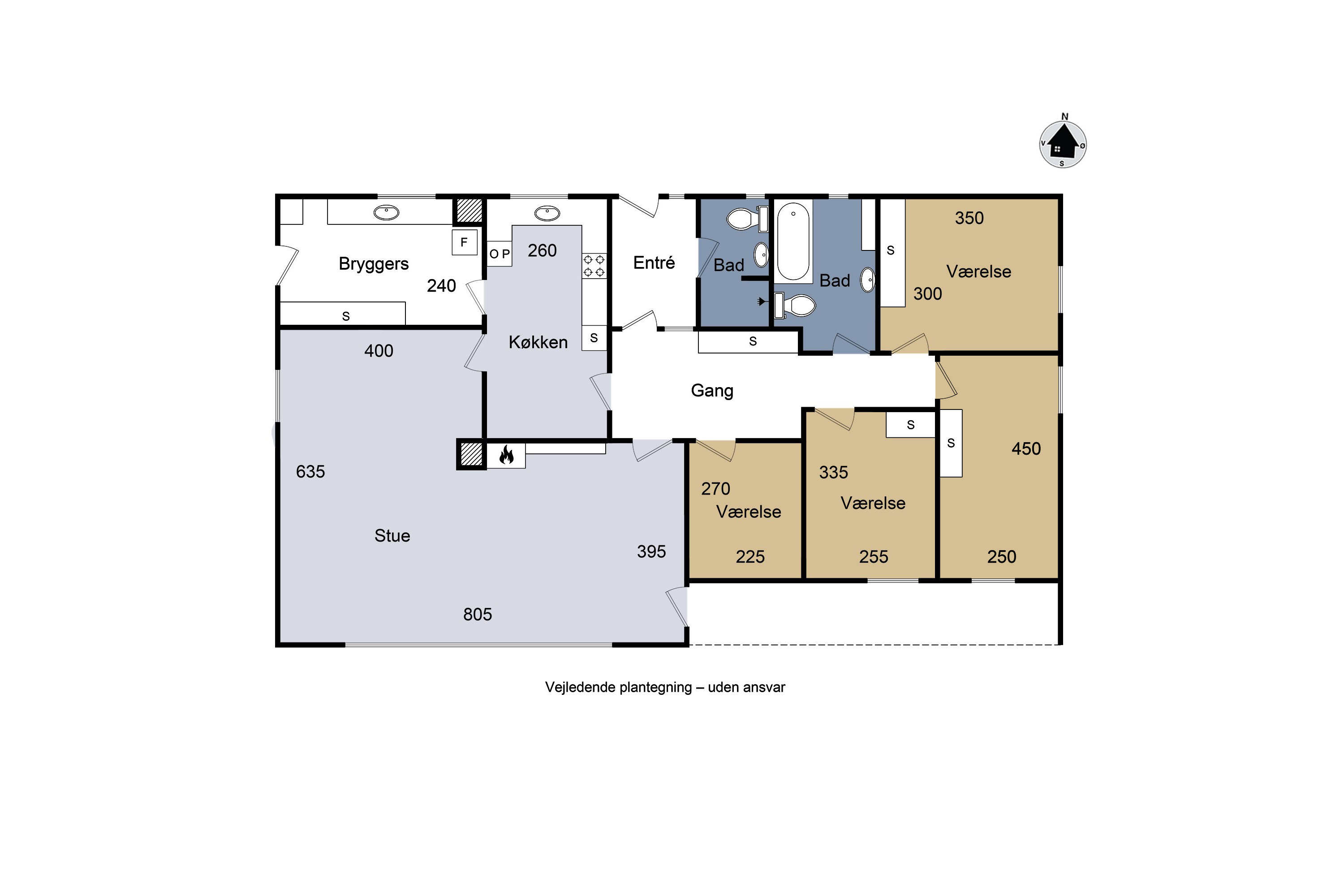 Plantegninger billede af Flinterupvej 24 + 26, Bjerge, 4480 Store Fuglede