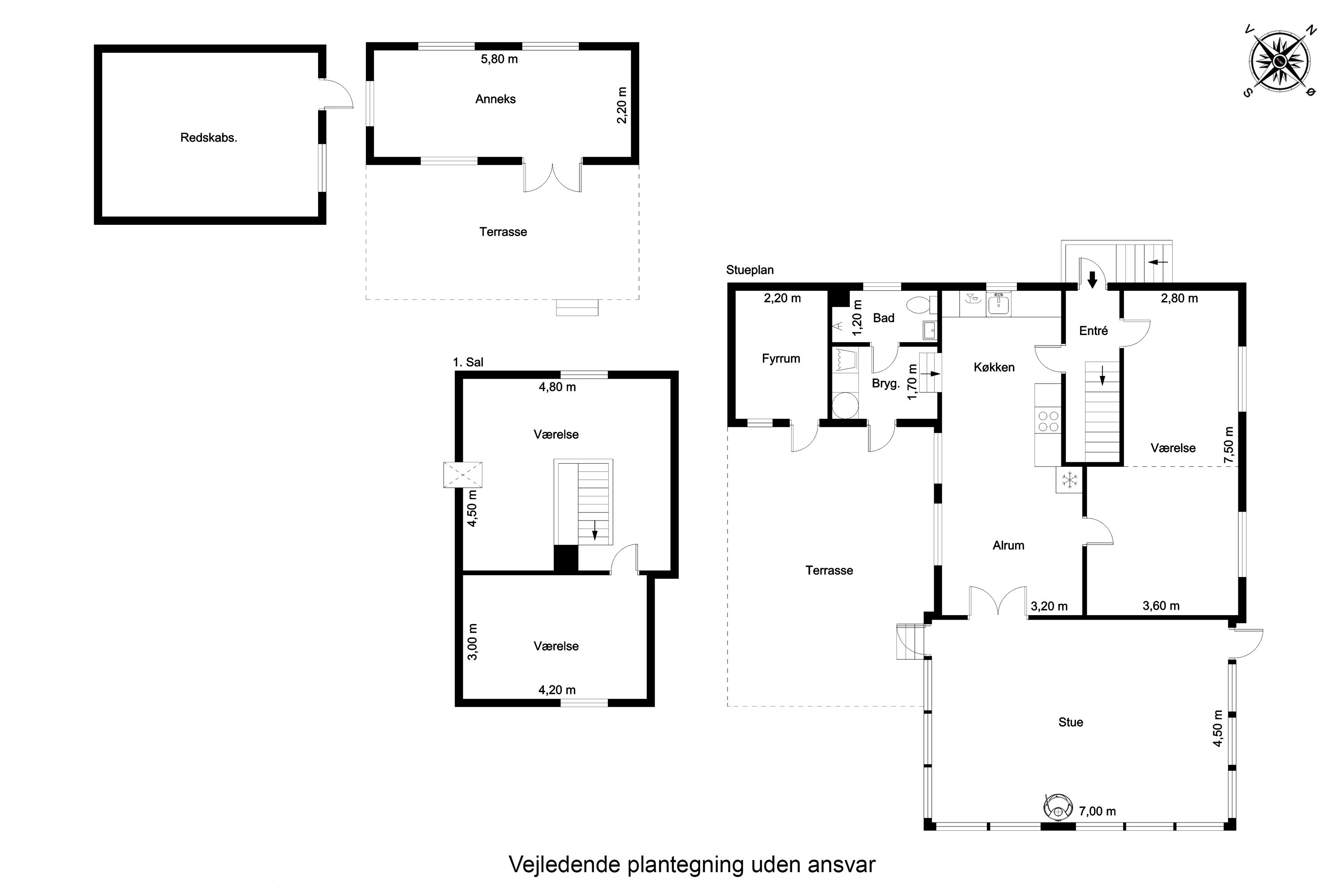 Plantegninger billede af Vemmenæsvej 58, Tåsinge, 5700 Svendborg