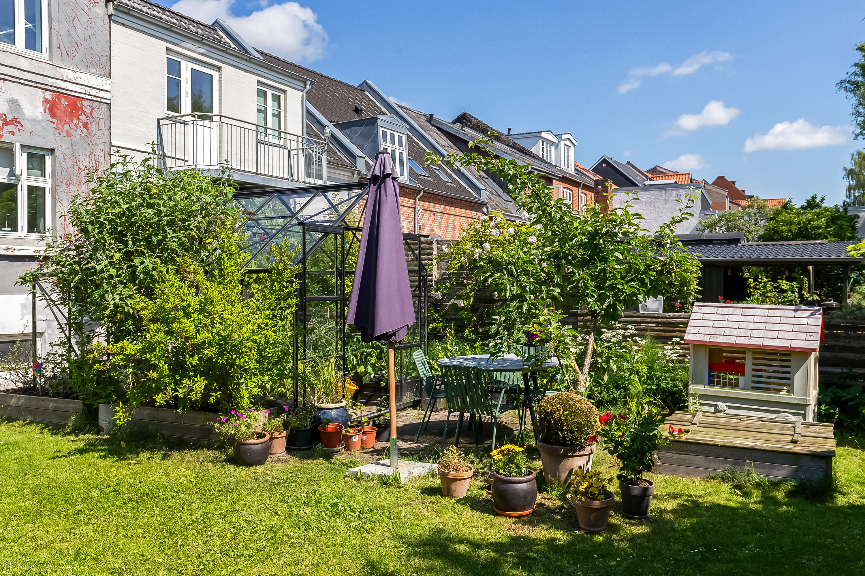 Fremhævet terrasse billede i fuldskærmstilstand. Billede af Aagade 27, 1., 7100 Vejle