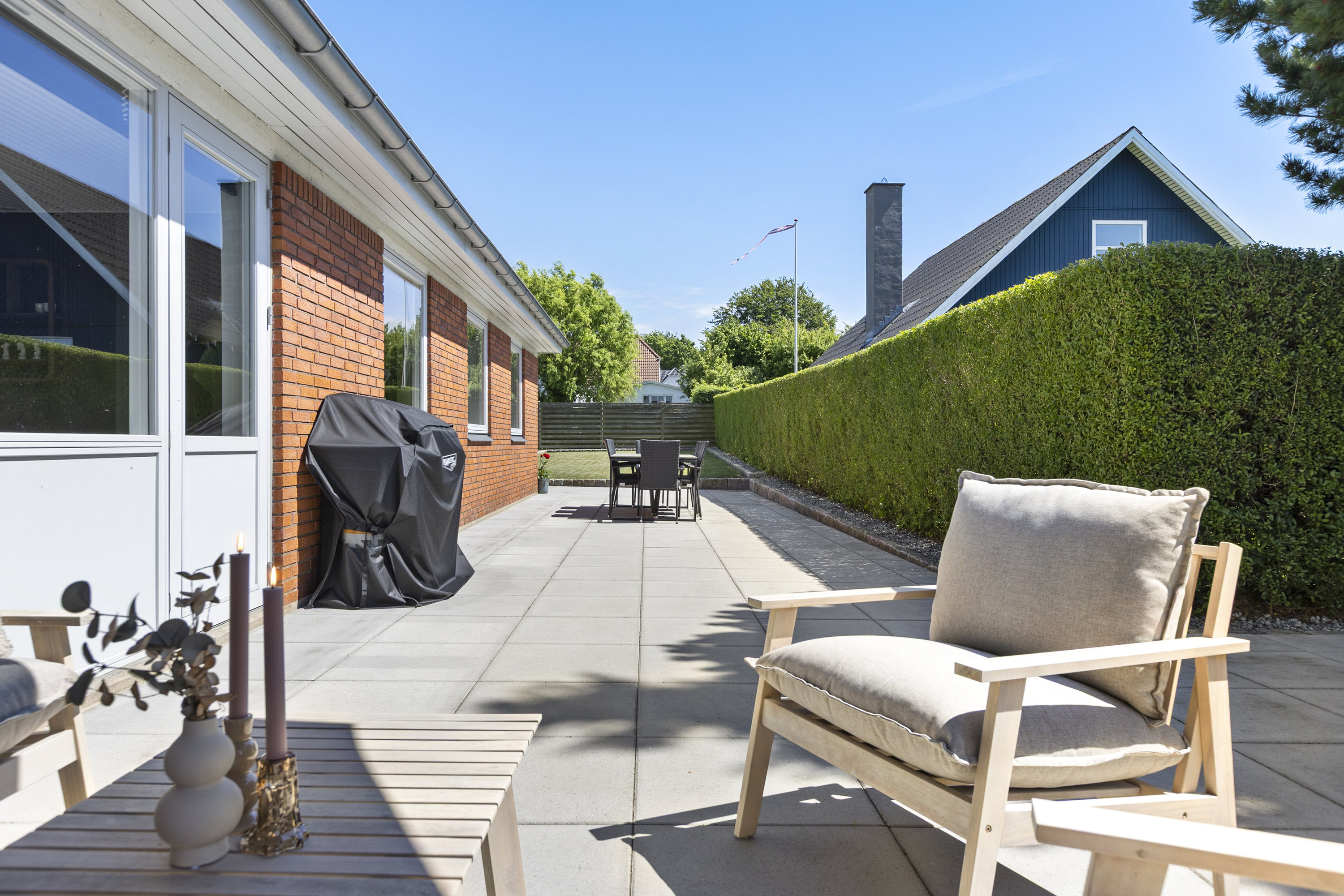 Fremhævet terrasse billede i fuldskærmstilstand. Billede af Havretoften 22, 4200 Slagelse