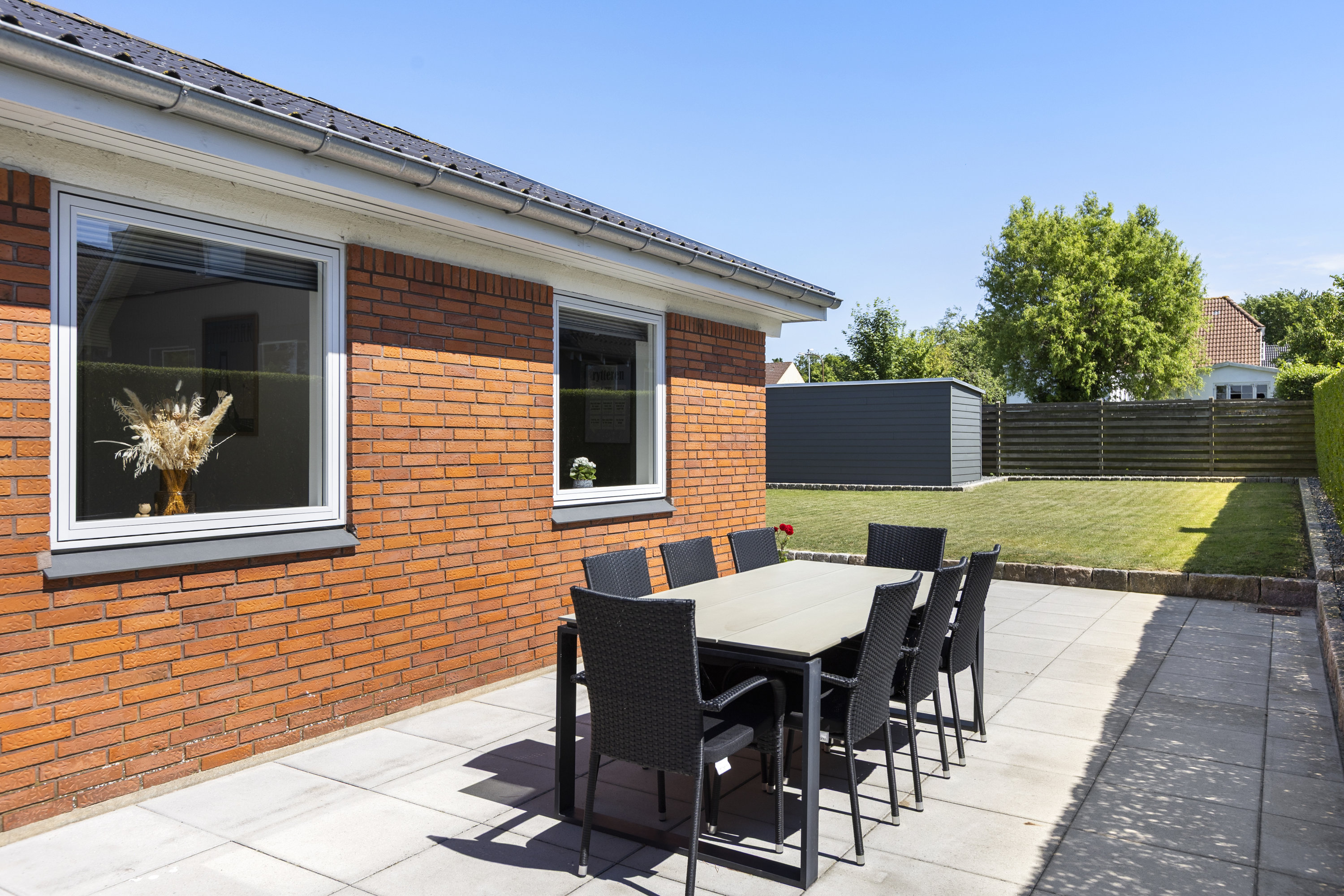 Fremhævet terrasse billede i fuldskærmstilstand. Billede af Havretoften 22, 4200 Slagelse