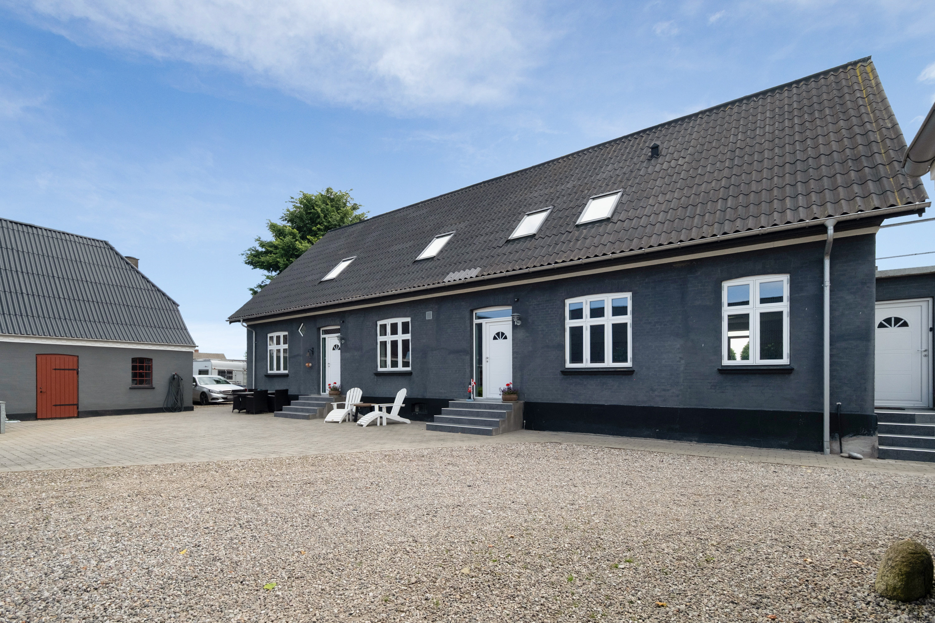 Fremhævet facade billede i fuldskærmstilstand. Billede af Ørslevvej 47, Ørslev, 5592 Ejby