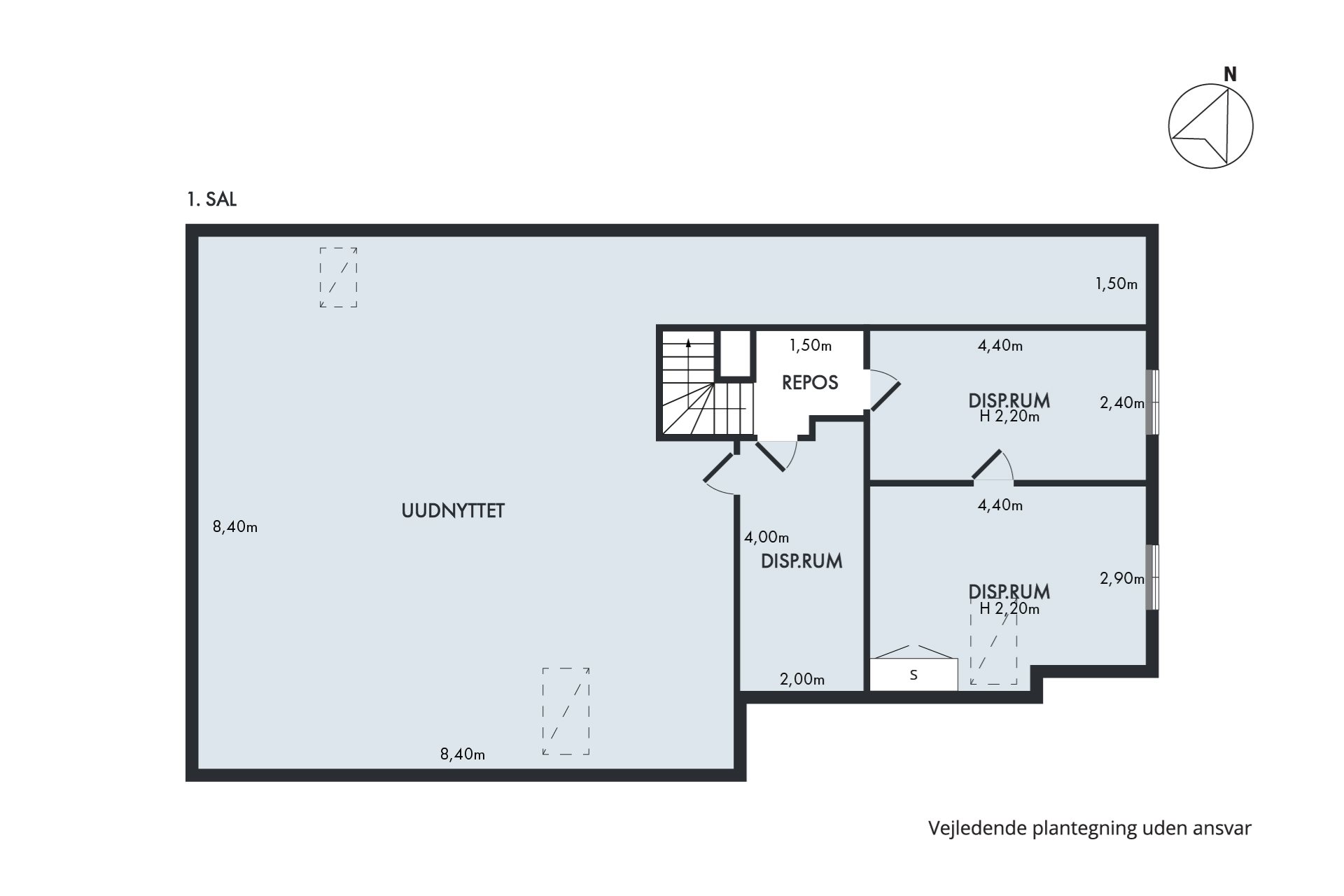 Plantegninger billede af Hals Skolevej 1B, 2., Byrum, 9940 Læsø