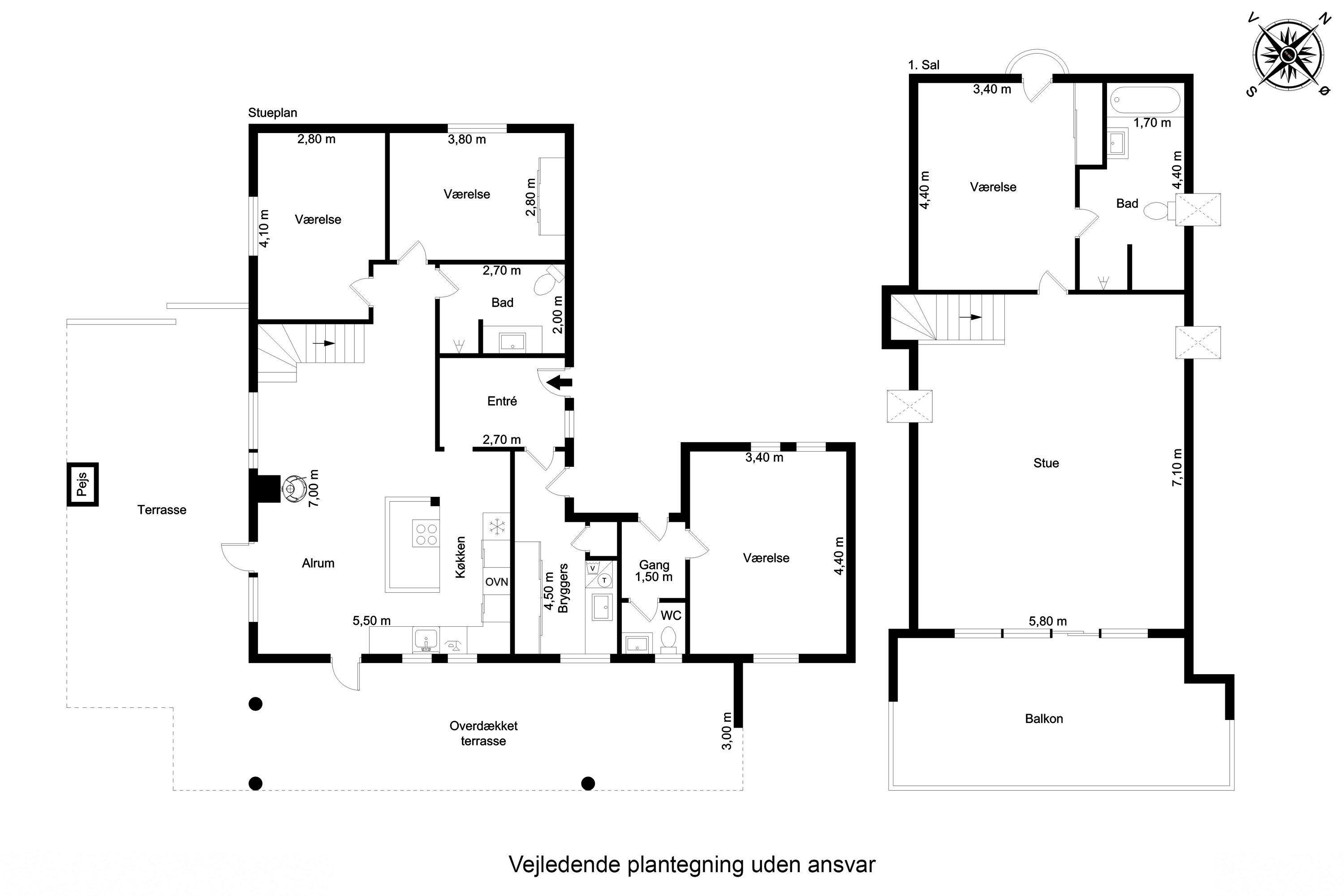 Plantegninger billede af Bjarkesvej 6, Thurø, 5700 Svendborg
