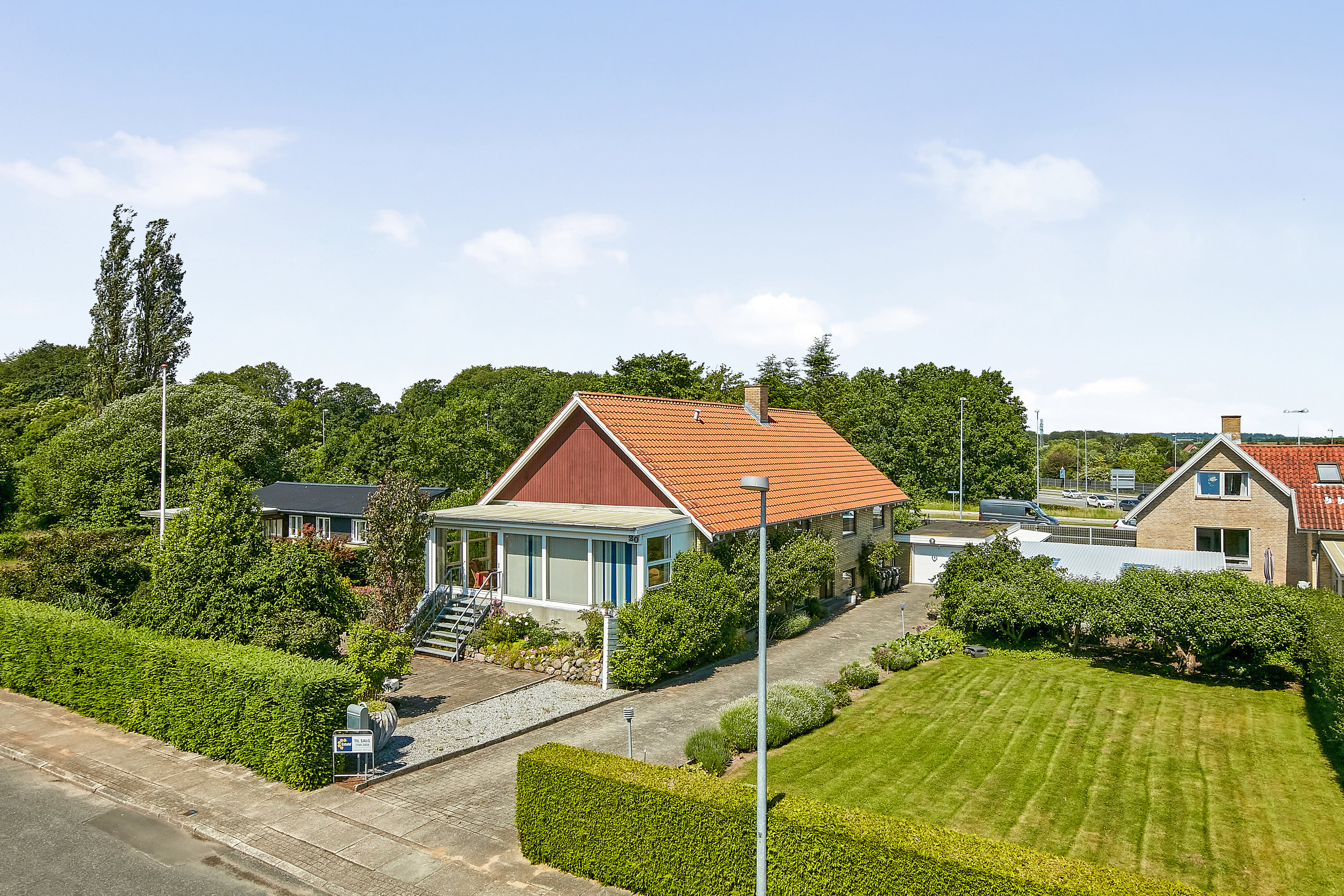 Villa: Facade på Teglvænget 20, Bygholm, 8700 Horsens