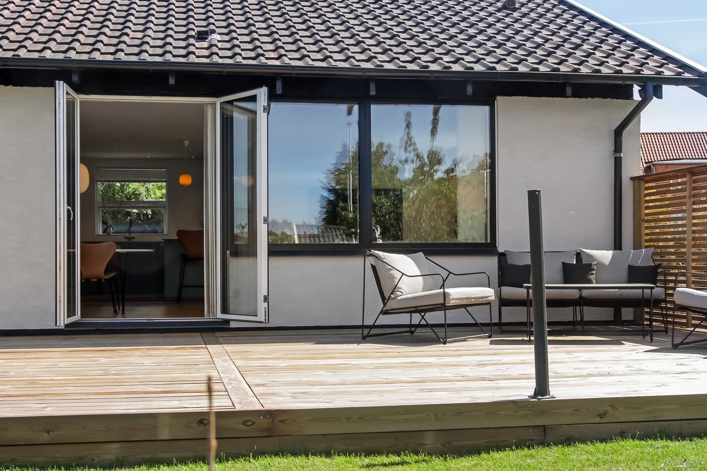 Fremhævet terrasse billede i fuldskærmstilstand. Billede af Frilandsvej 6, 5700 Svendborg