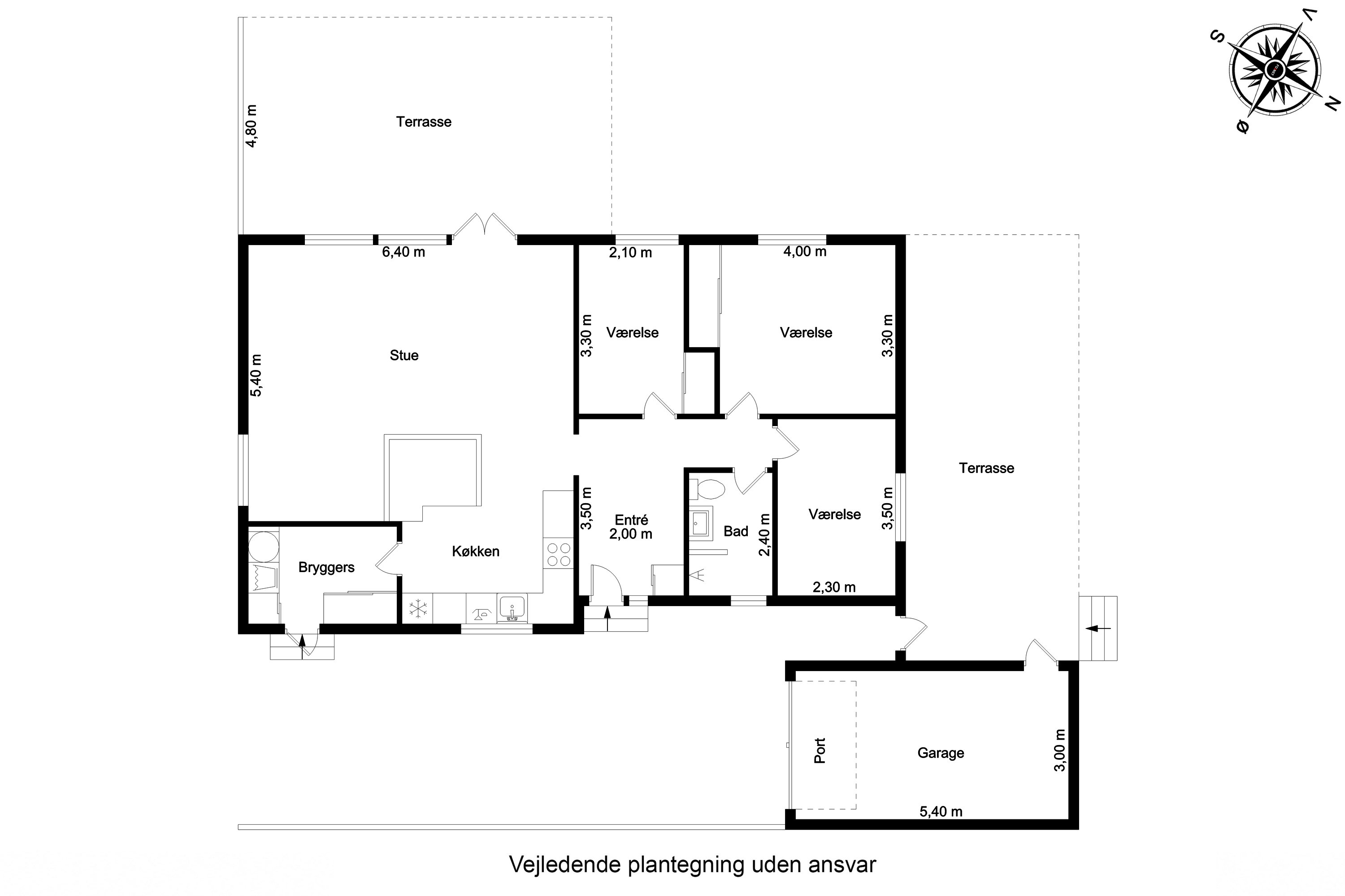 Plantegninger billede af Frilandsvej 6, 5700 Svendborg