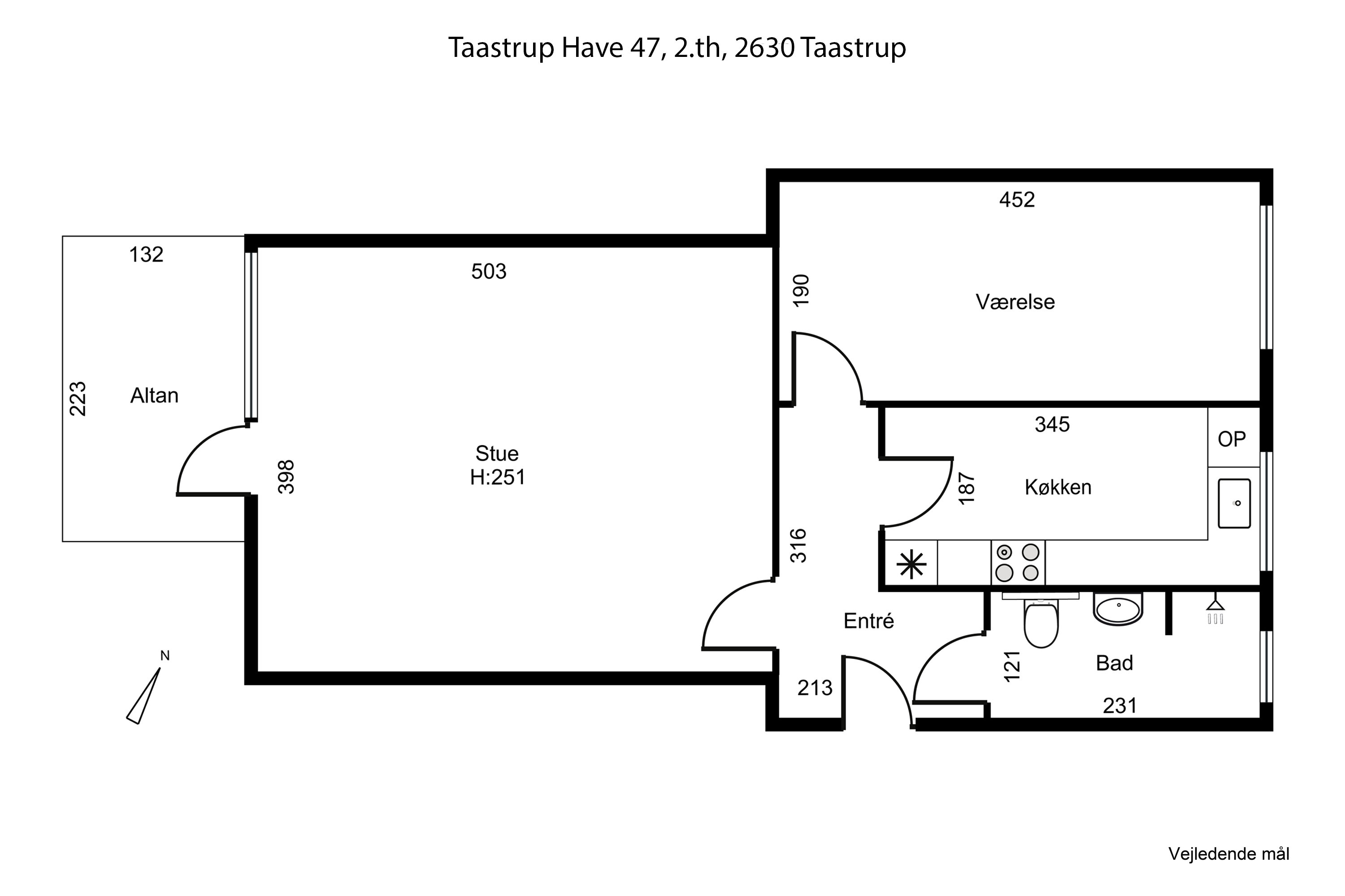 Plantegninger billede af Taastrup Have 47, 2. th., 2630 Taastrup