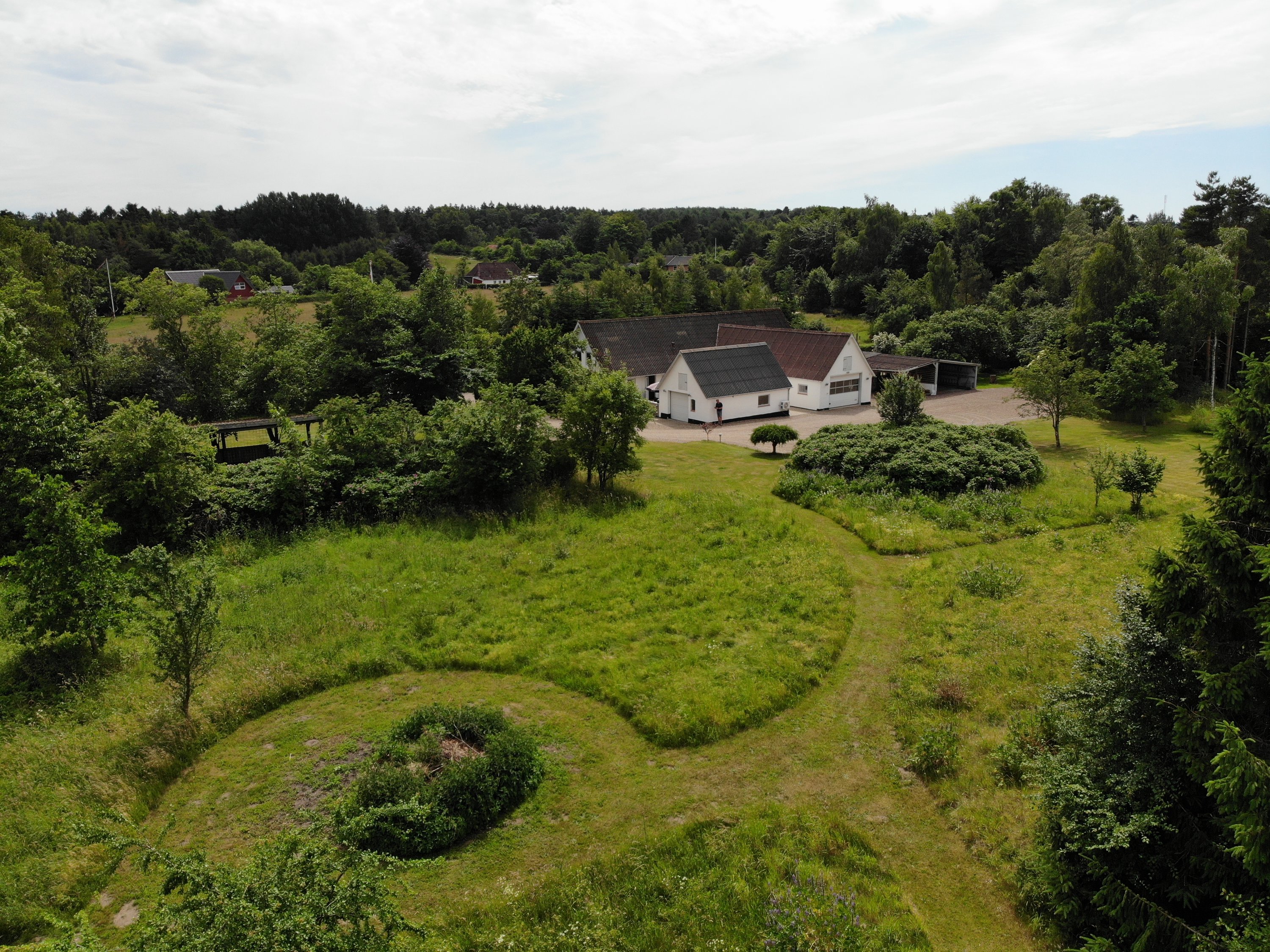 Villa: Dronebillede på Kirkeby Sand 3, 5771 Stenstrup
