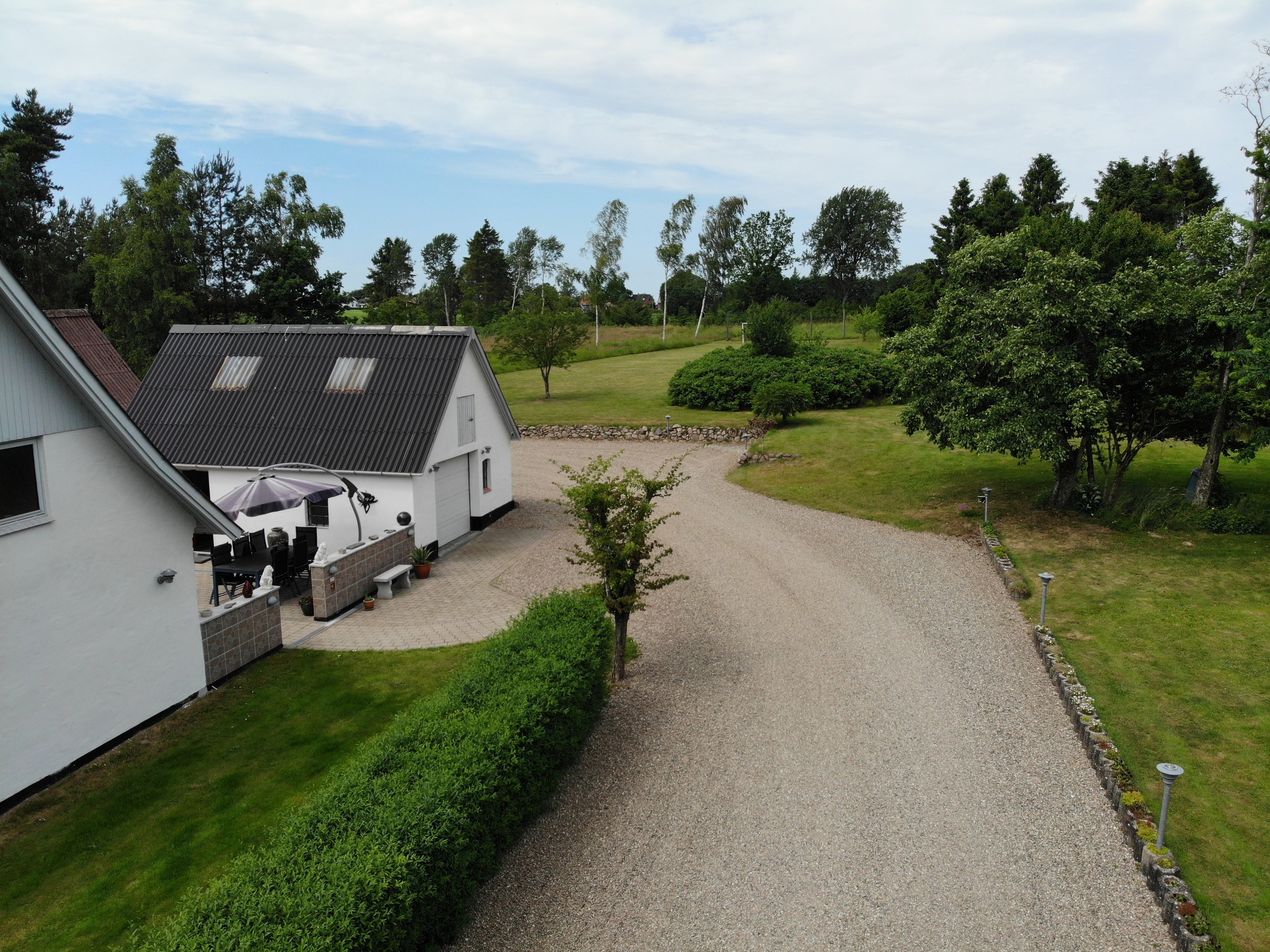 Fremhævet dronebillede billede i fuldskærmstilstand. Billede af Kirkeby Sand 3, 5771 Stenstrup