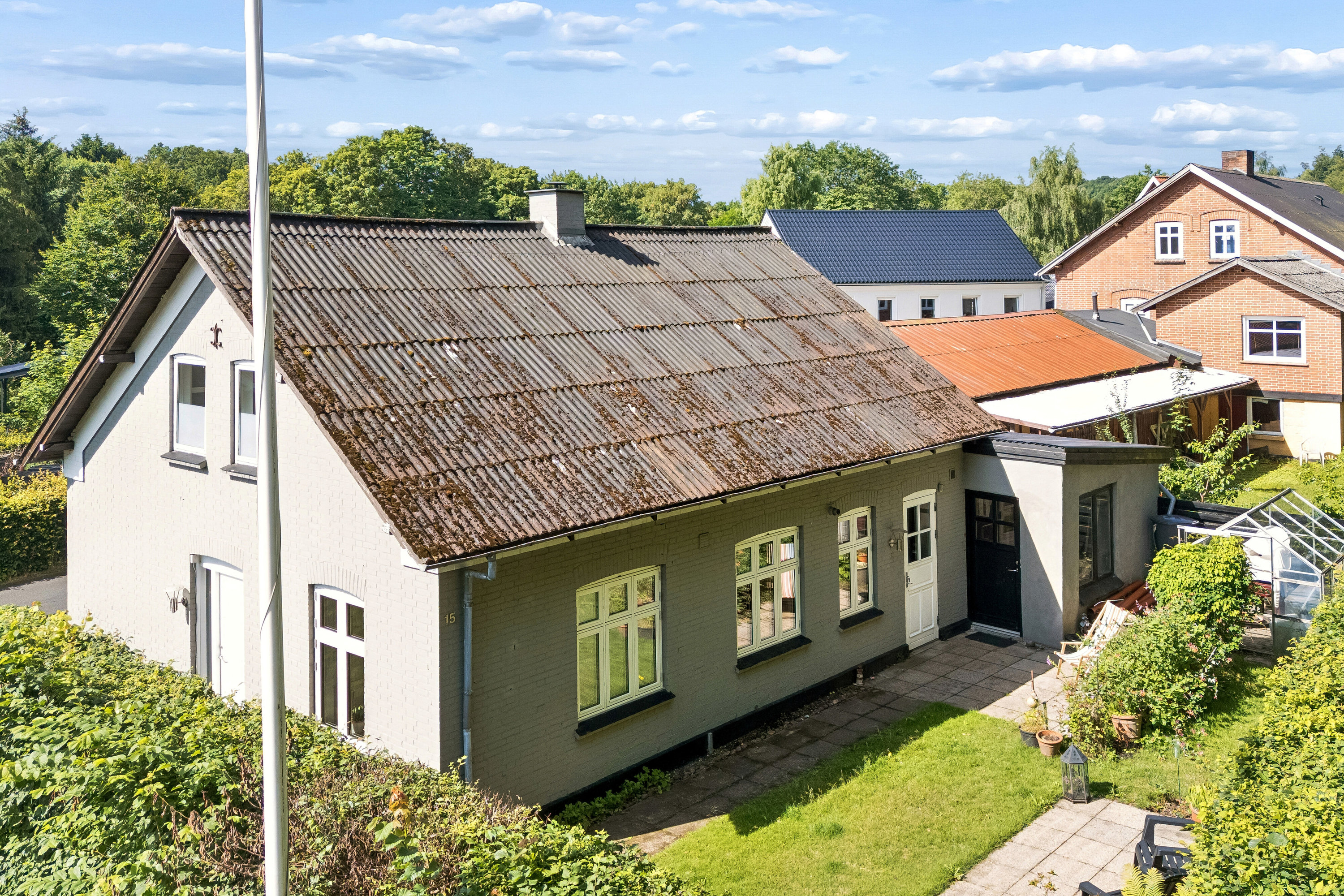 Fremhævet luftfoto billede i fuldskærmstilstand. Billede af Ahornvej 15, 7183 Randbøl