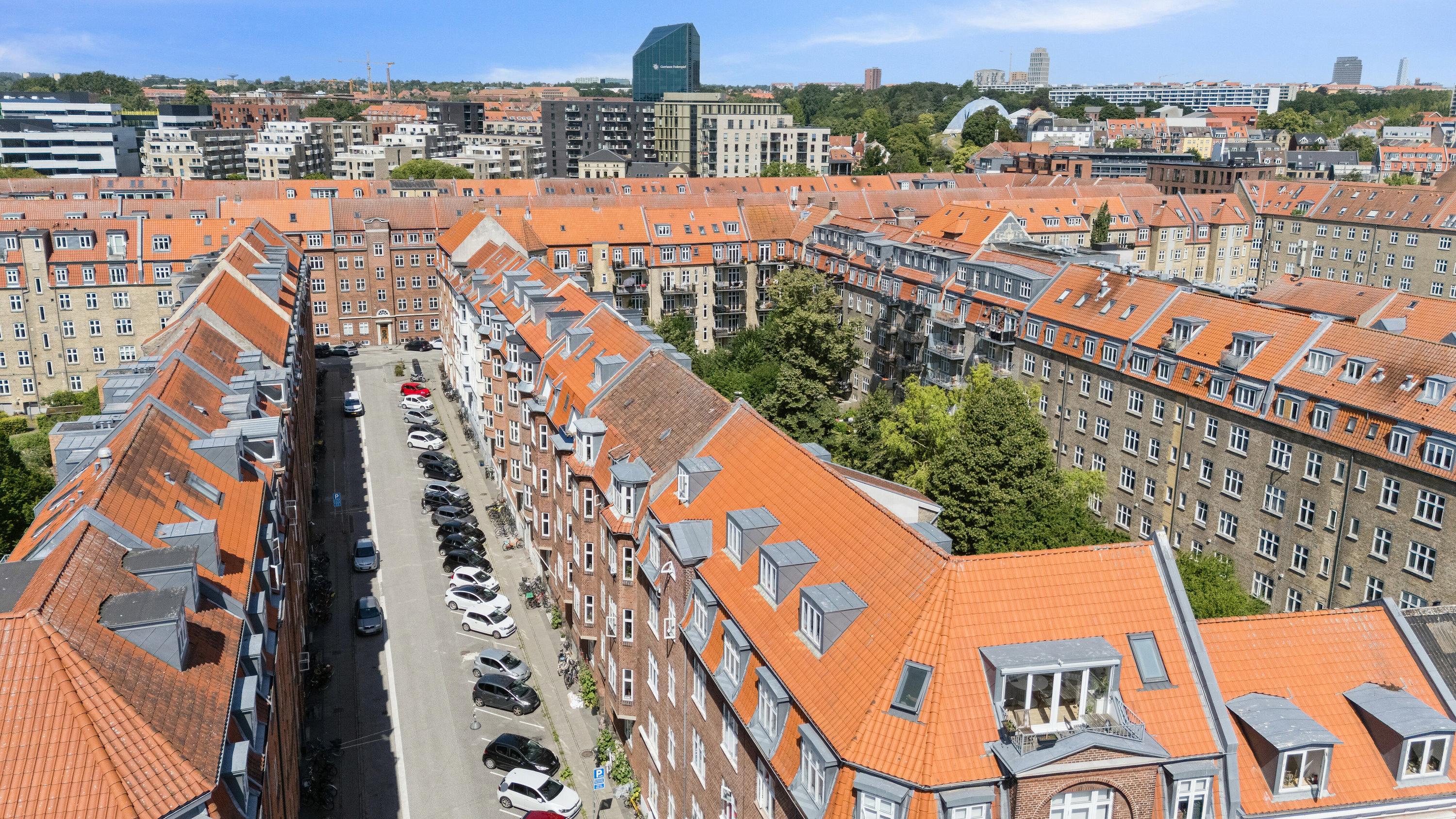 Fremhævet luftfoto billede i fuldskærmstilstand. Billede af Jerichausgade 10, 3., 8000 Aarhus C