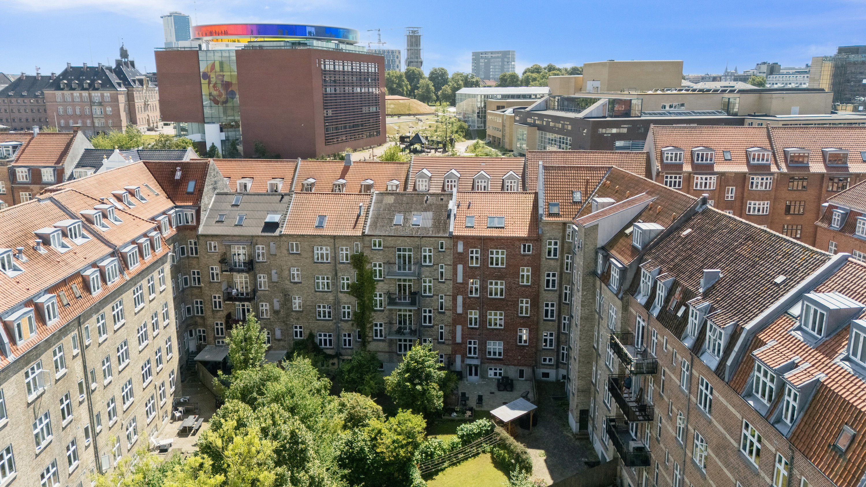 Fremhævet luftfoto billede i fuldskærmstilstand. Billede af Jerichausgade 10, 3., 8000 Aarhus C
