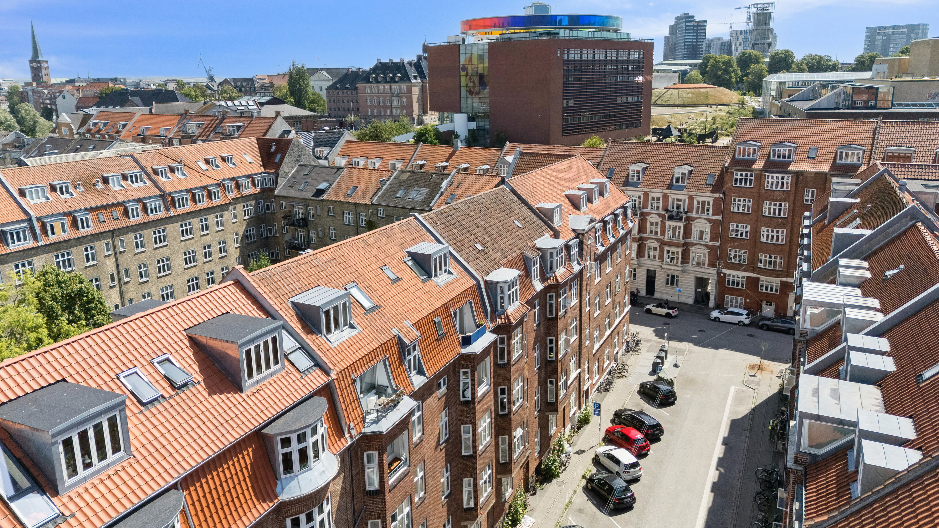 Fremhævet luftfoto billede i fuldskærmstilstand. Billede af Jerichausgade 10, 3., 8000 Aarhus C