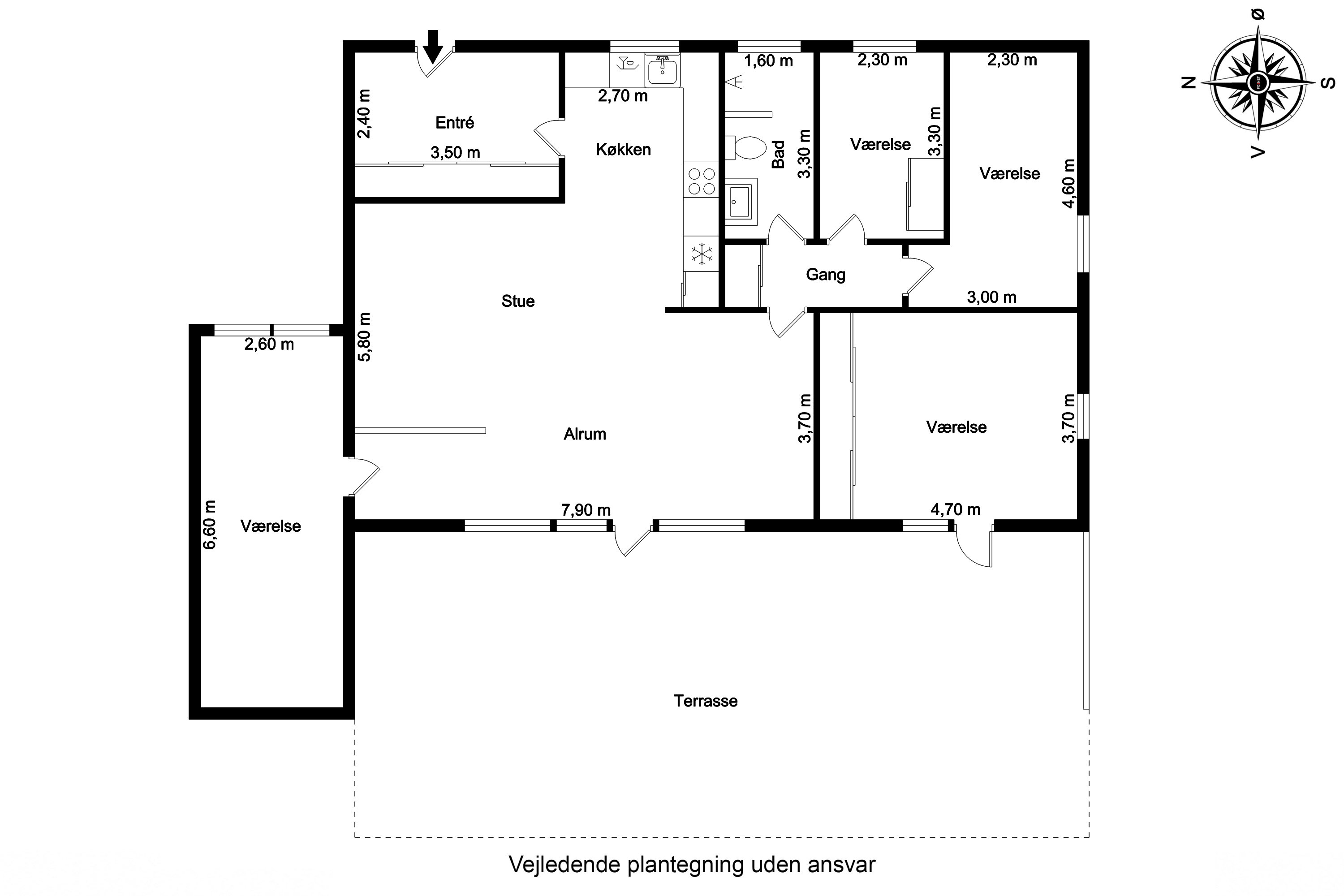 Plantegninger billede af Skovsbovænge 2, Skovsbo, 5700 Svendborg