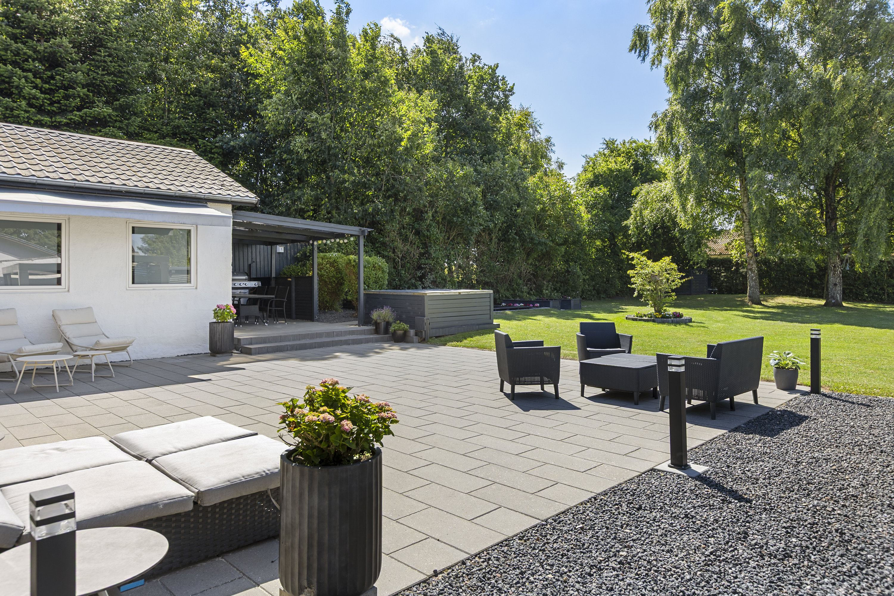 Fremhævet terrasse billede i fuldskærmstilstand. Billede af Klovbygade 22, 4490 Jerslev Sjælland
