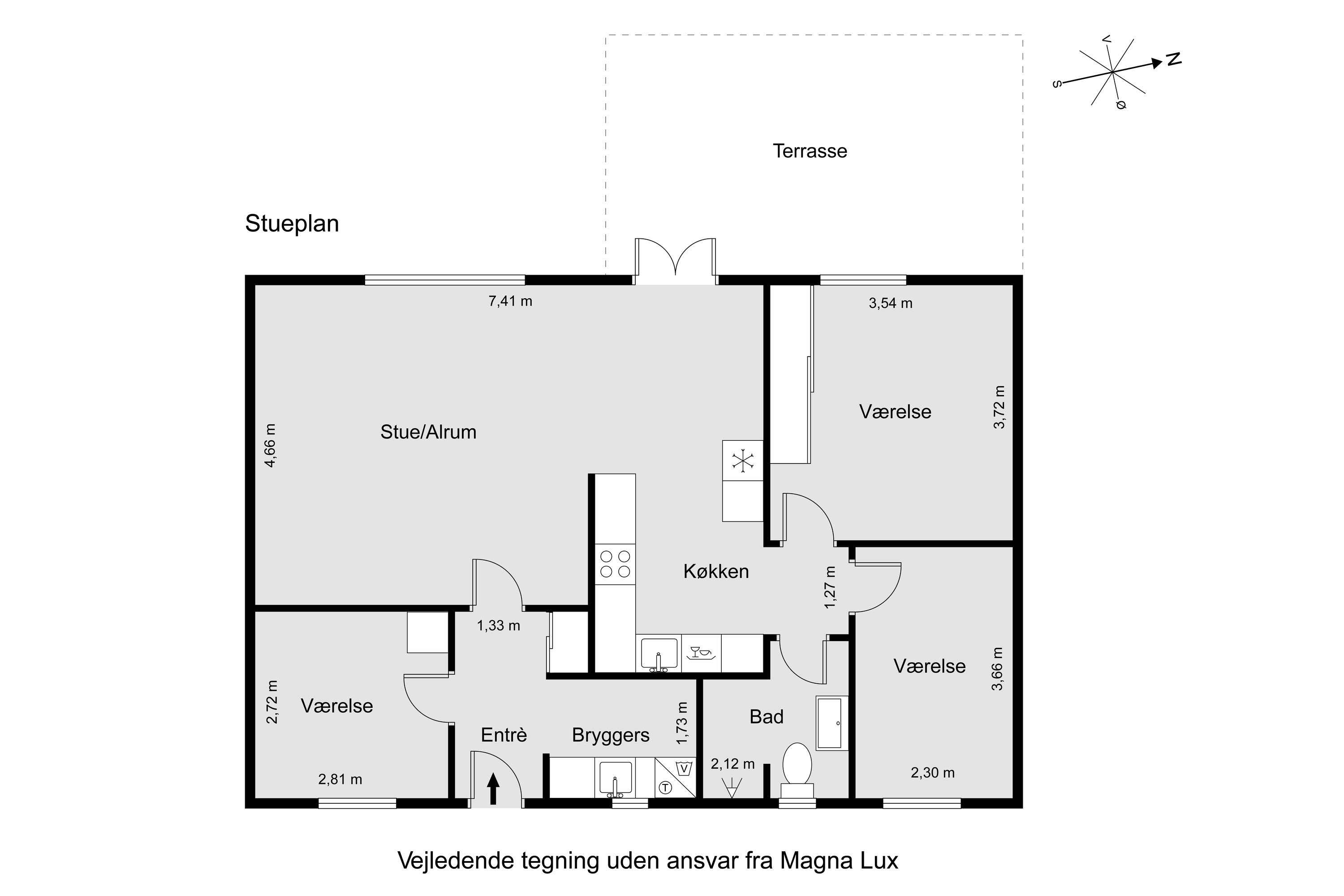 Plantegninger billede af Bøgehaven 8, 8520 Lystrup