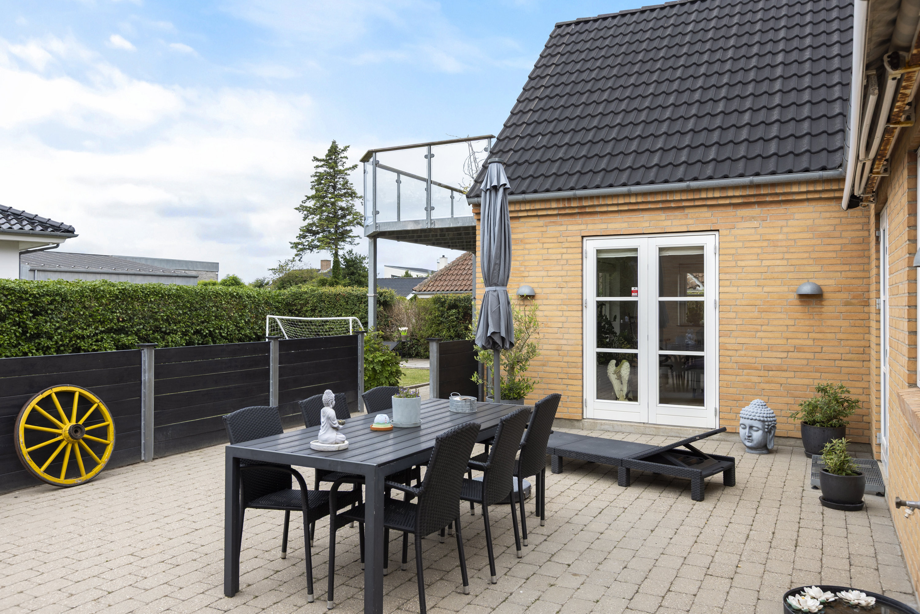 Fremhævet terrasse billede i fuldskærmstilstand. Billede af Skrænten 8A, 4220 Korsør