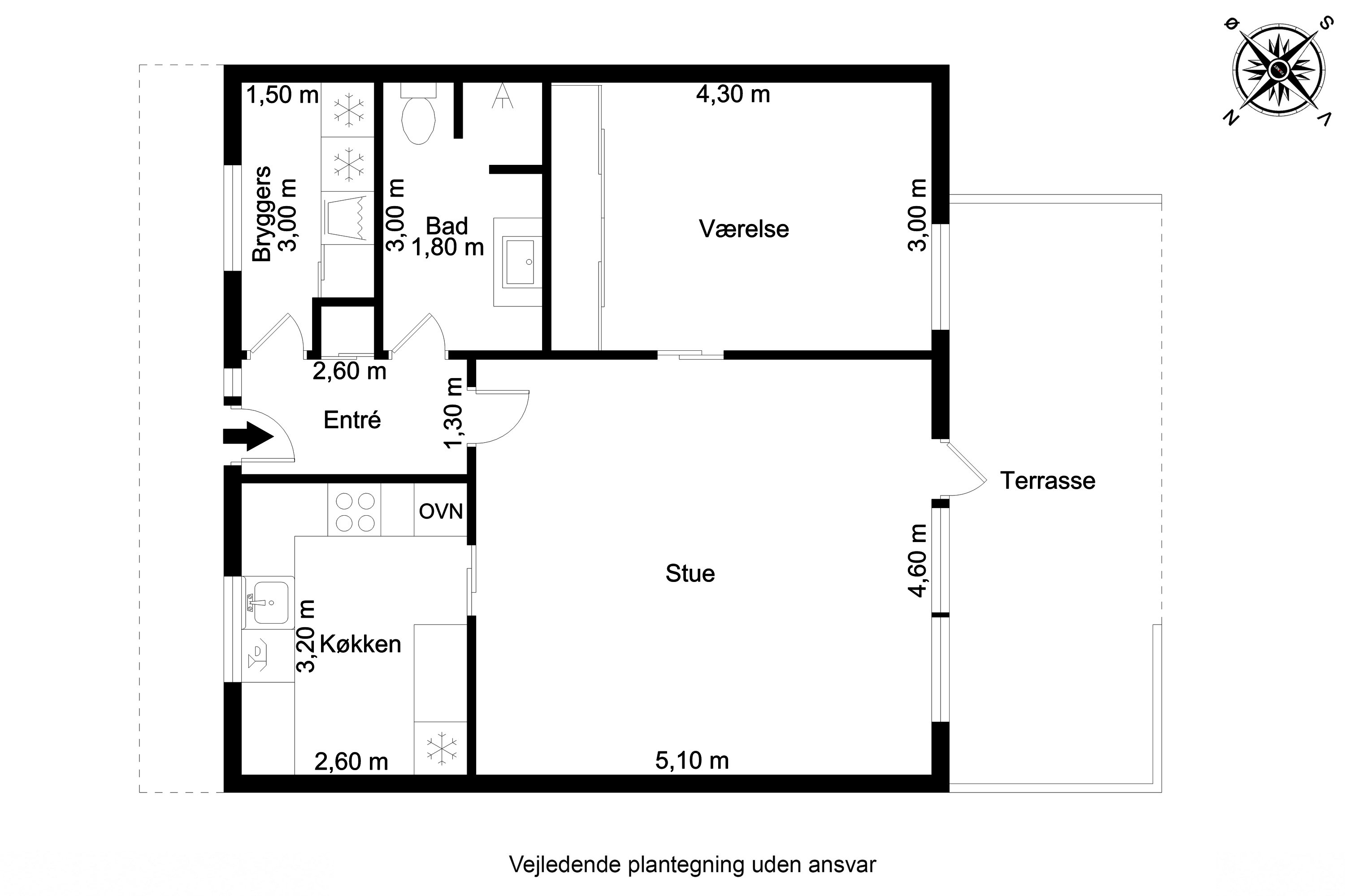 Plantegninger billede af Thorsvang 18, Tåsinge, 5700 Svendborg