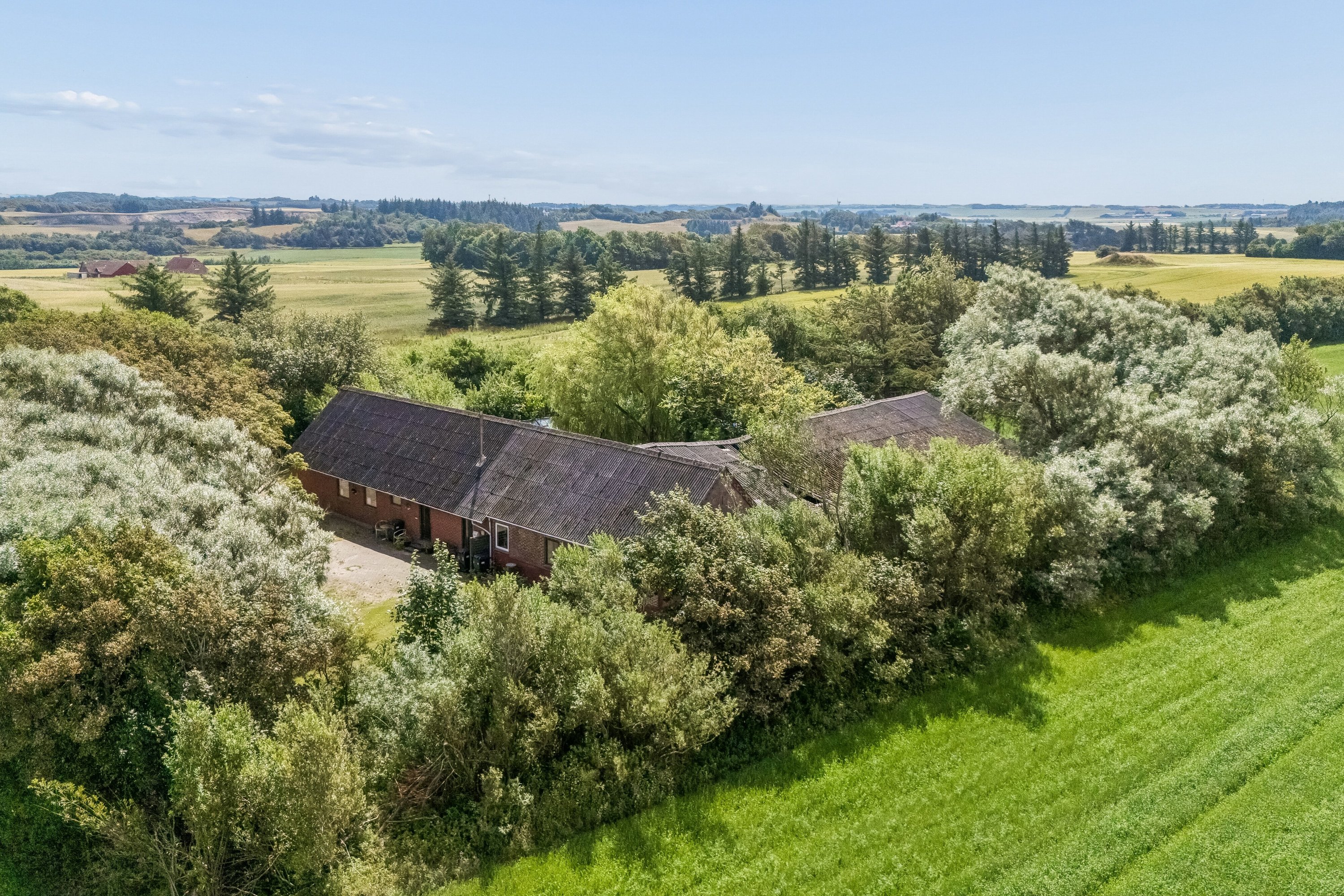 Villa: Luftfoto på Hjertegræsvej 3, Sperring, 7700 Thisted