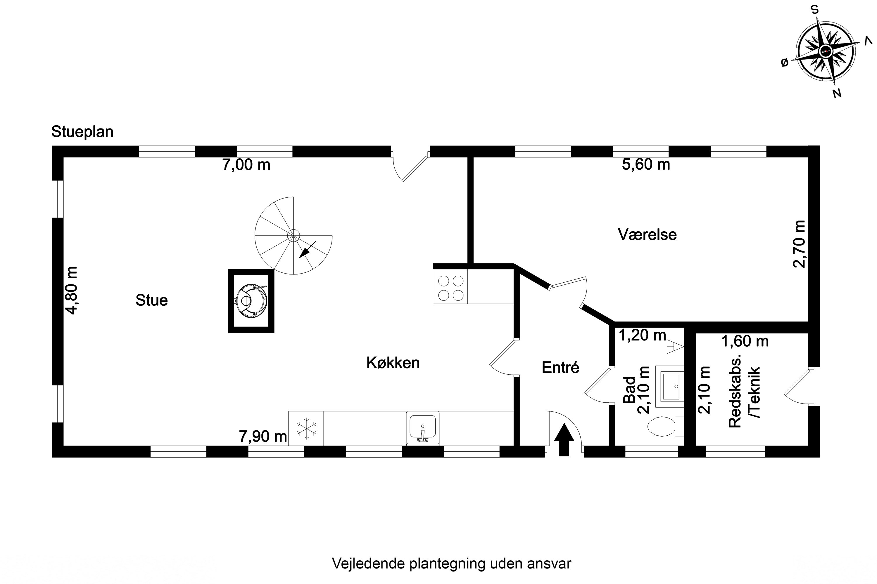 Plantegninger billede af Vigsvej 19, Drejø, 5700 Svendborg