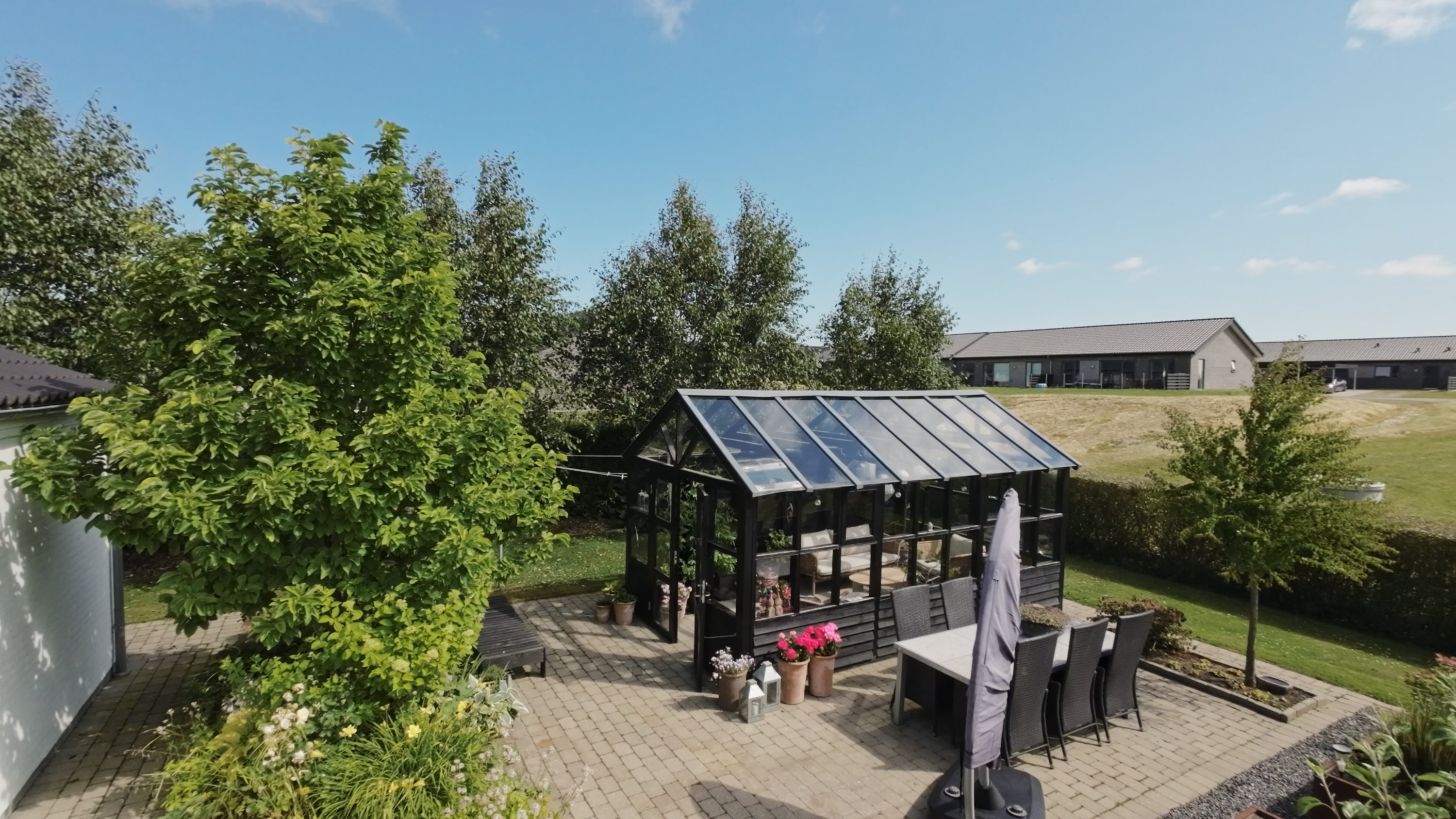 Fremhævet terrasse billede i fuldskærmstilstand. Billede af Viborgvej 91, Mejrup, 7500 Holstebro