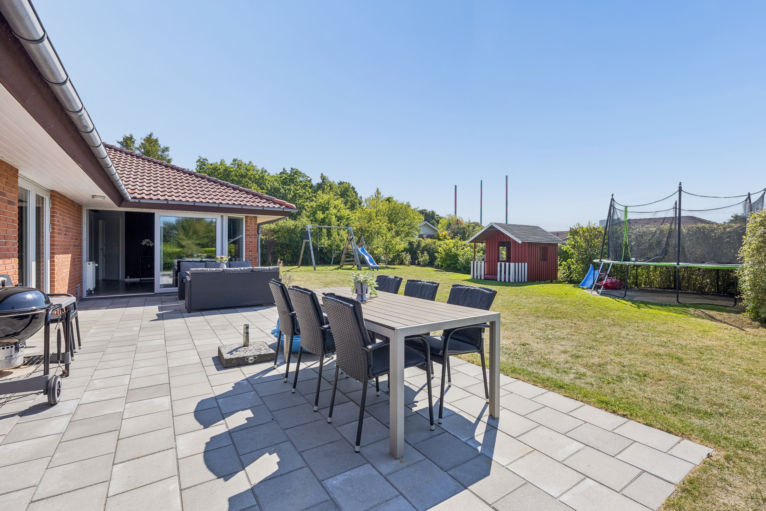 Fremhævet terrasse billede i fuldskærmstilstand. Billede af Kløvervej 35, 4270 Høng