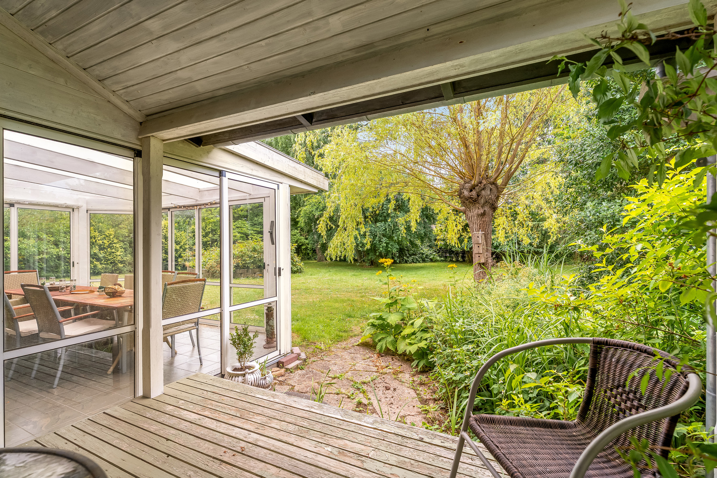 Fremhævet overdækket terrasse billede i fuldskærmstilstand. Billede af Fortunavej 23, Næsby, 4900 Nakskov