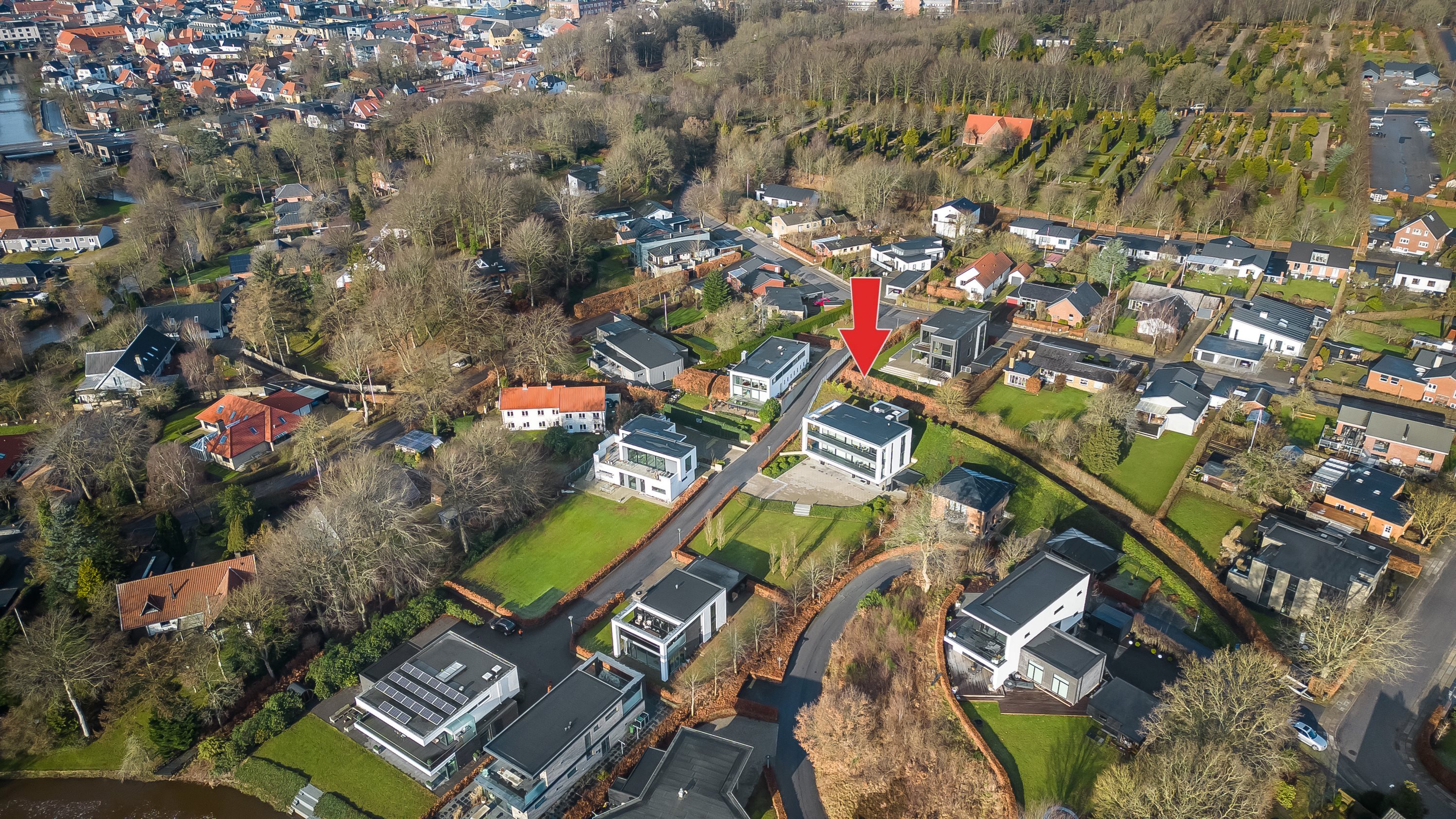 Fremhævet lokation billede i fuldskærmstilstand. Billede af Lyngbakken 14G+F, 7500 Holstebro