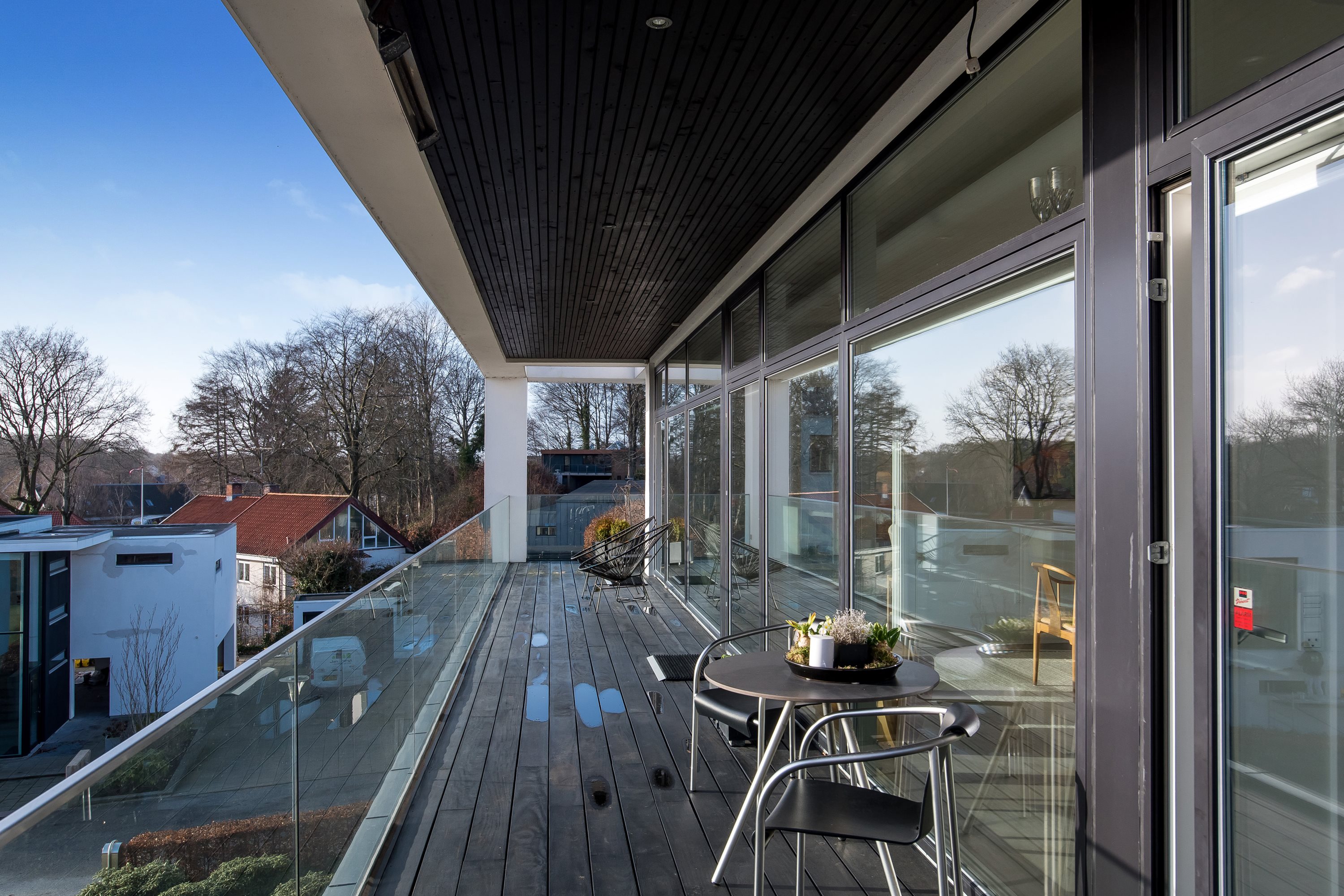 Fremhævet terrasse billede i fuldskærmstilstand. Billede af Lyngbakken 14G+F, 7500 Holstebro