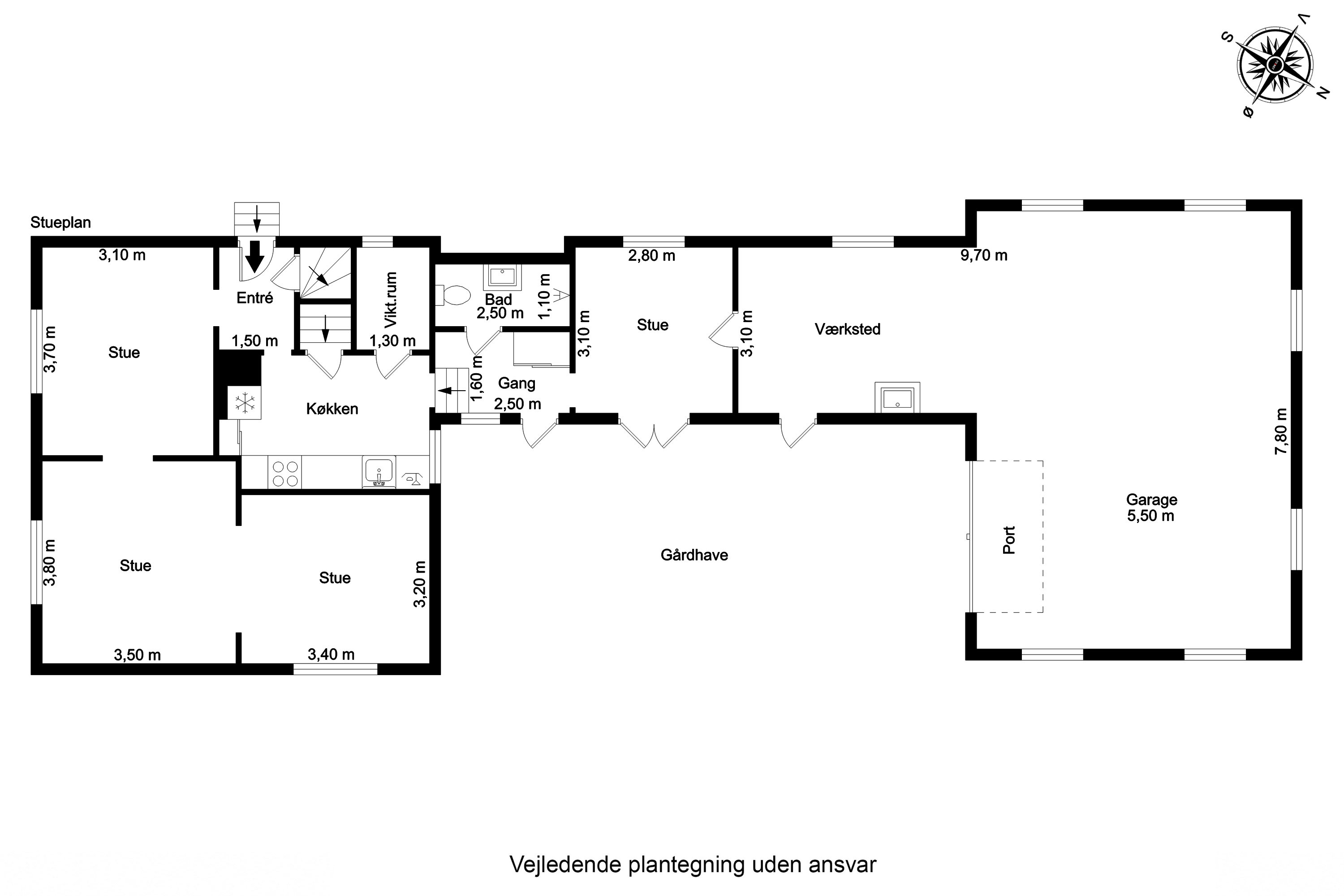 Plantegninger billede af Stevneskovvej 33, 5700 Svendborg