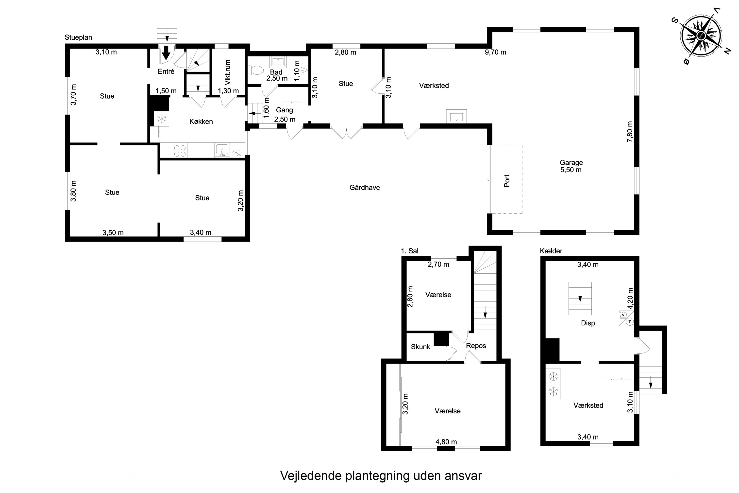 Plantegninger billede af Stevneskovvej 33, 5700 Svendborg