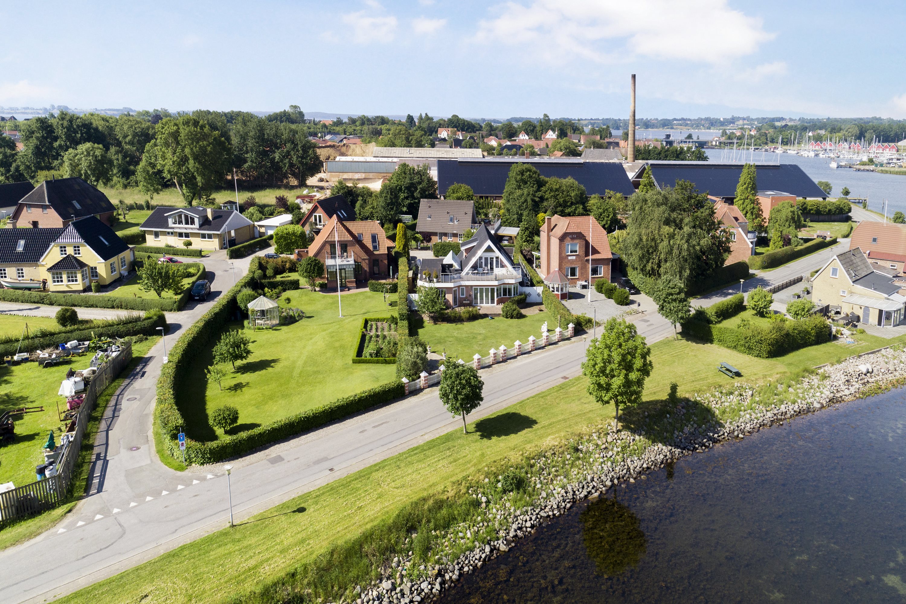 Fremhævet luftfoto billede i fuldskærmstilstand. Billede af Svinget 2A, 6320 Egernsund
