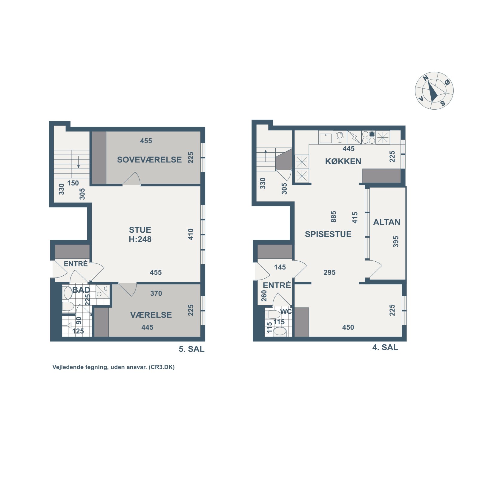 Plantegninger billede af Vagtelvej 59, 4. mf., 2000 Frederiksberg