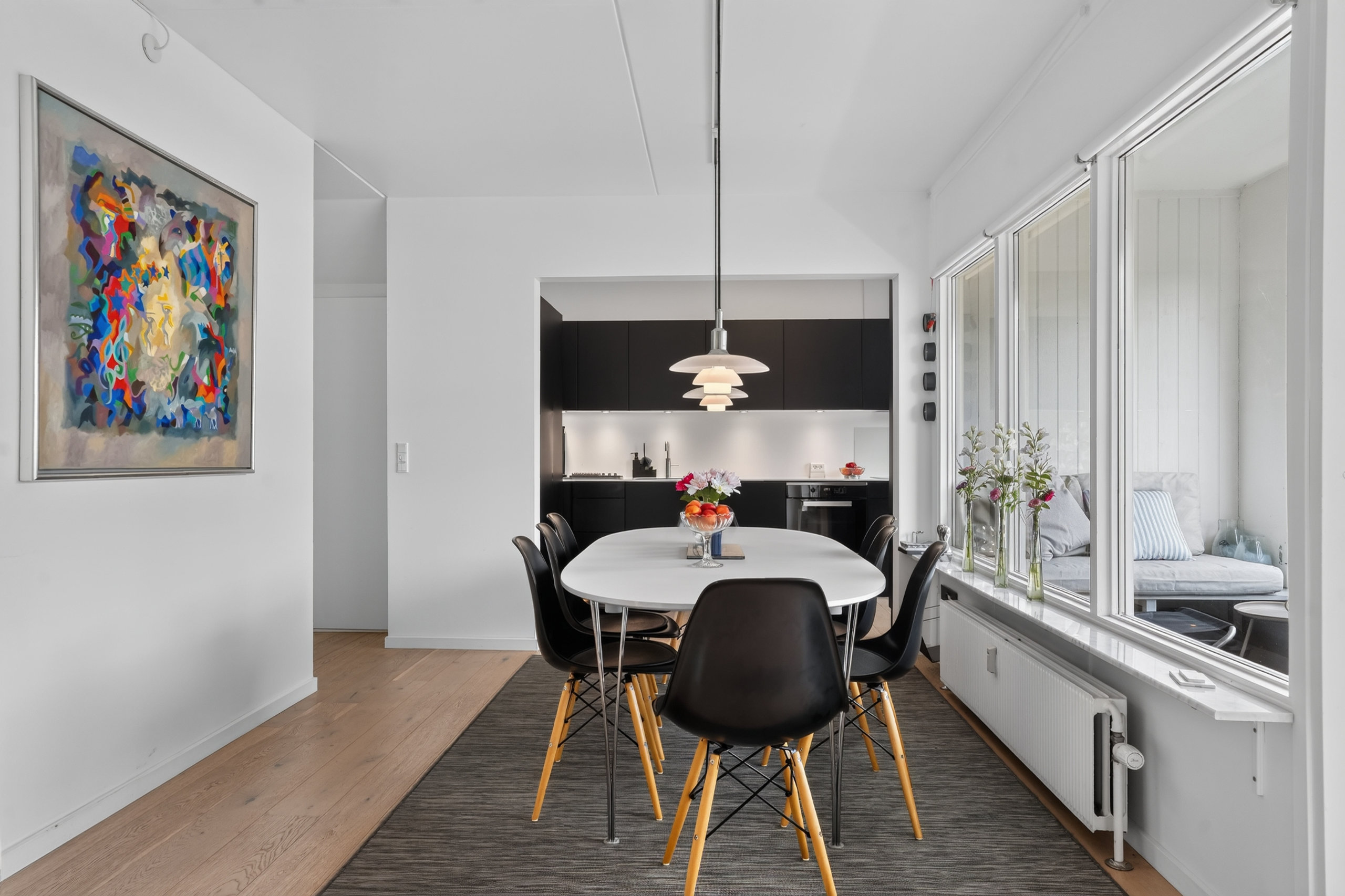 Fremhævet spisestue billede i fuldskærmstilstand. Billede af Vagtelvej 59, 4. mf., 2000 Frederiksberg