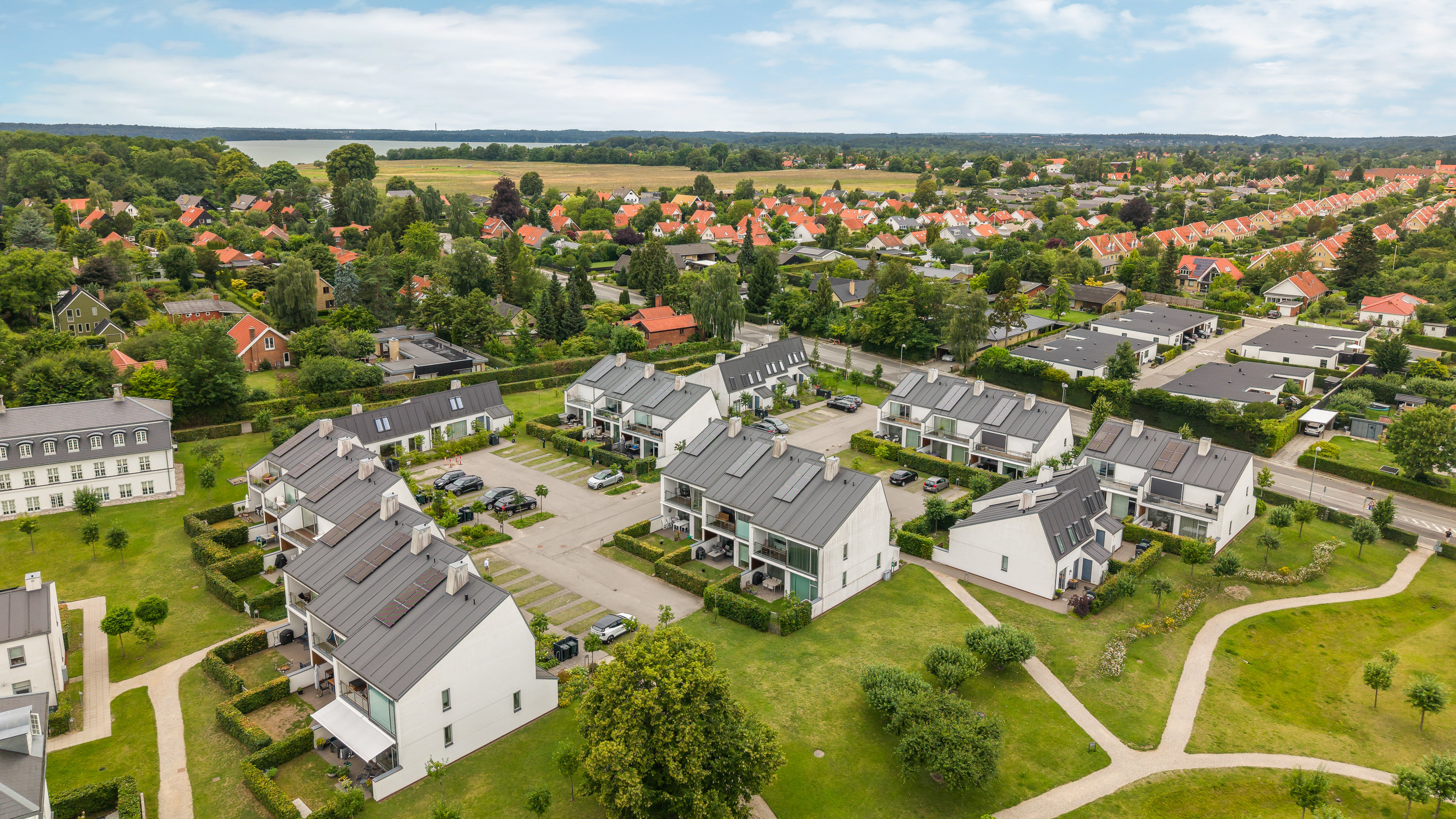 Fremhævet luftfoto billede i fuldskærmstilstand. Billede af Kærmysse 25, 2830 Virum