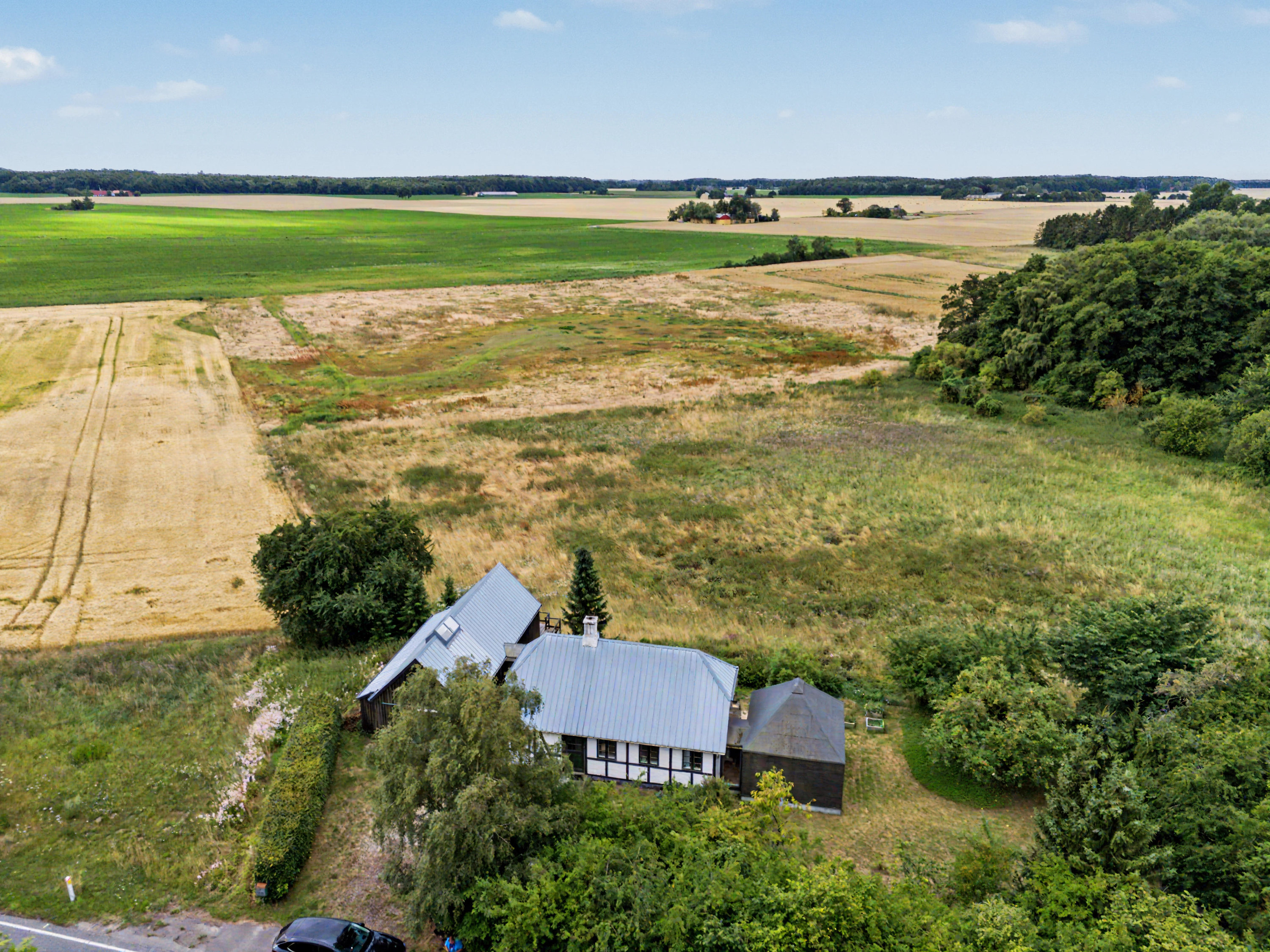 Fremhævet luftfoto billede i fuldskærmstilstand. Billede af Bandholmvej 144, Birket, 4943 Torrig L