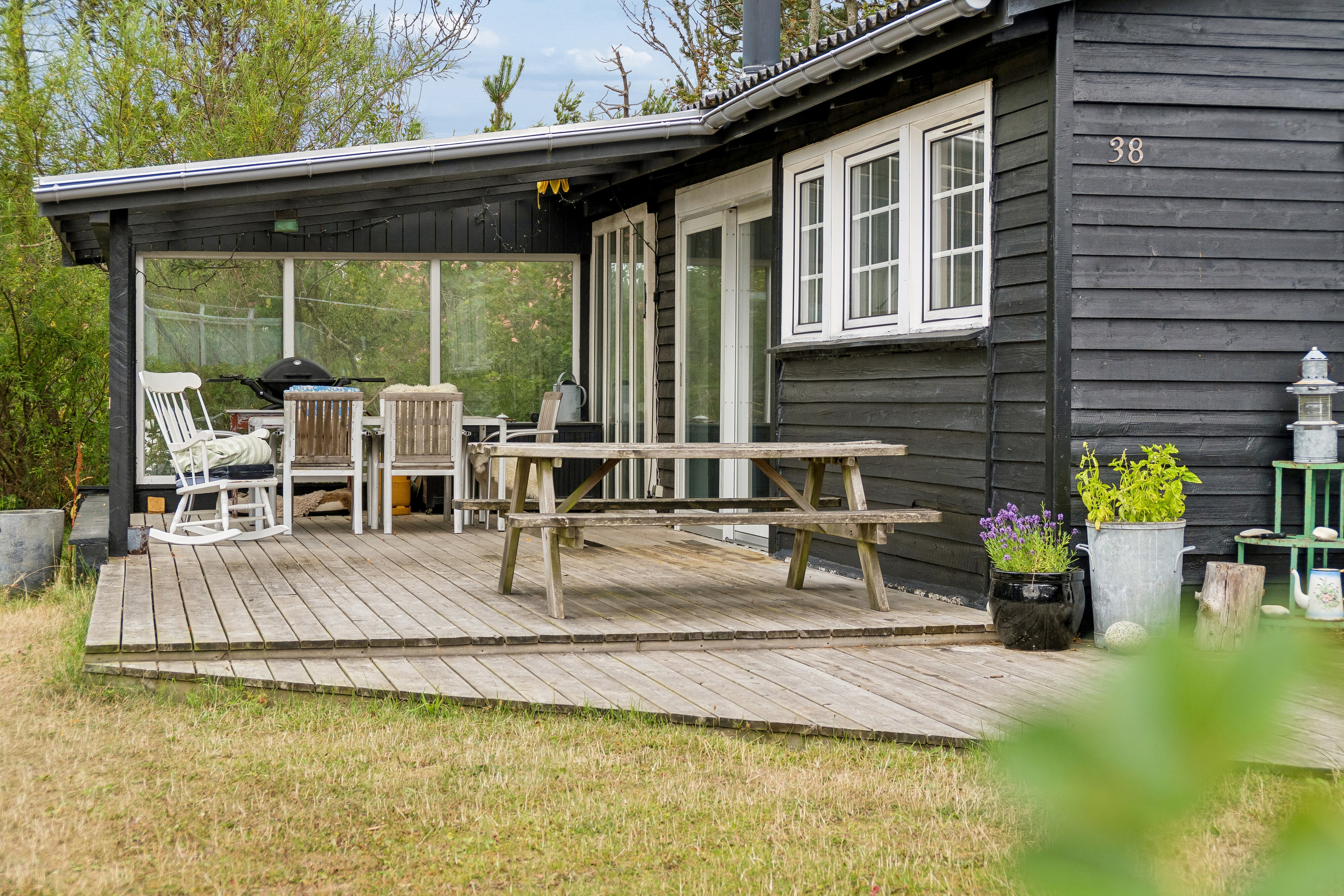 Fremhævet terrasse billede i fuldskærmstilstand. Billede af Lyngstien 38, Klitmøller, 7700 Thisted