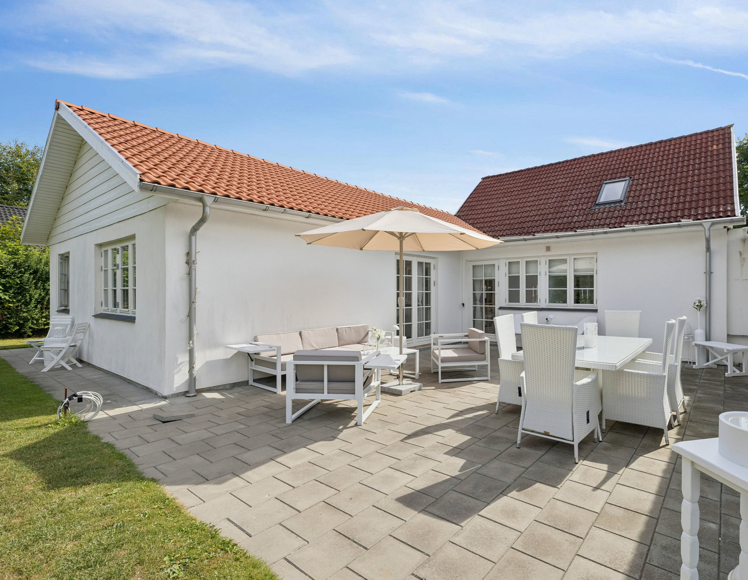 Villa: Terrasse på Æbleskivegyden 31, Allesø, 5270 Odense N