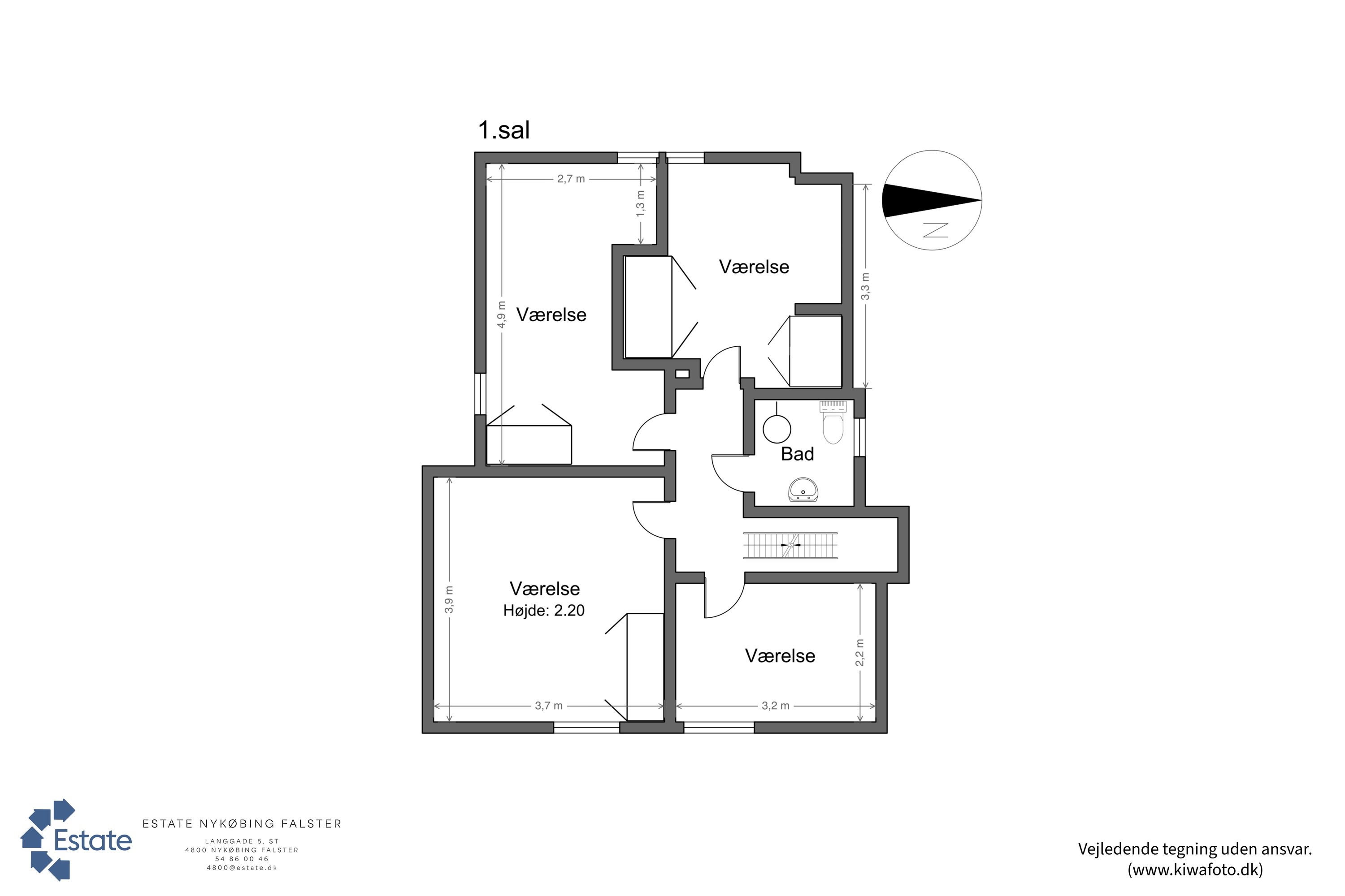 Plantegninger billede af Gaabensevej 228, Stubberup, 4800 Nykøbing F