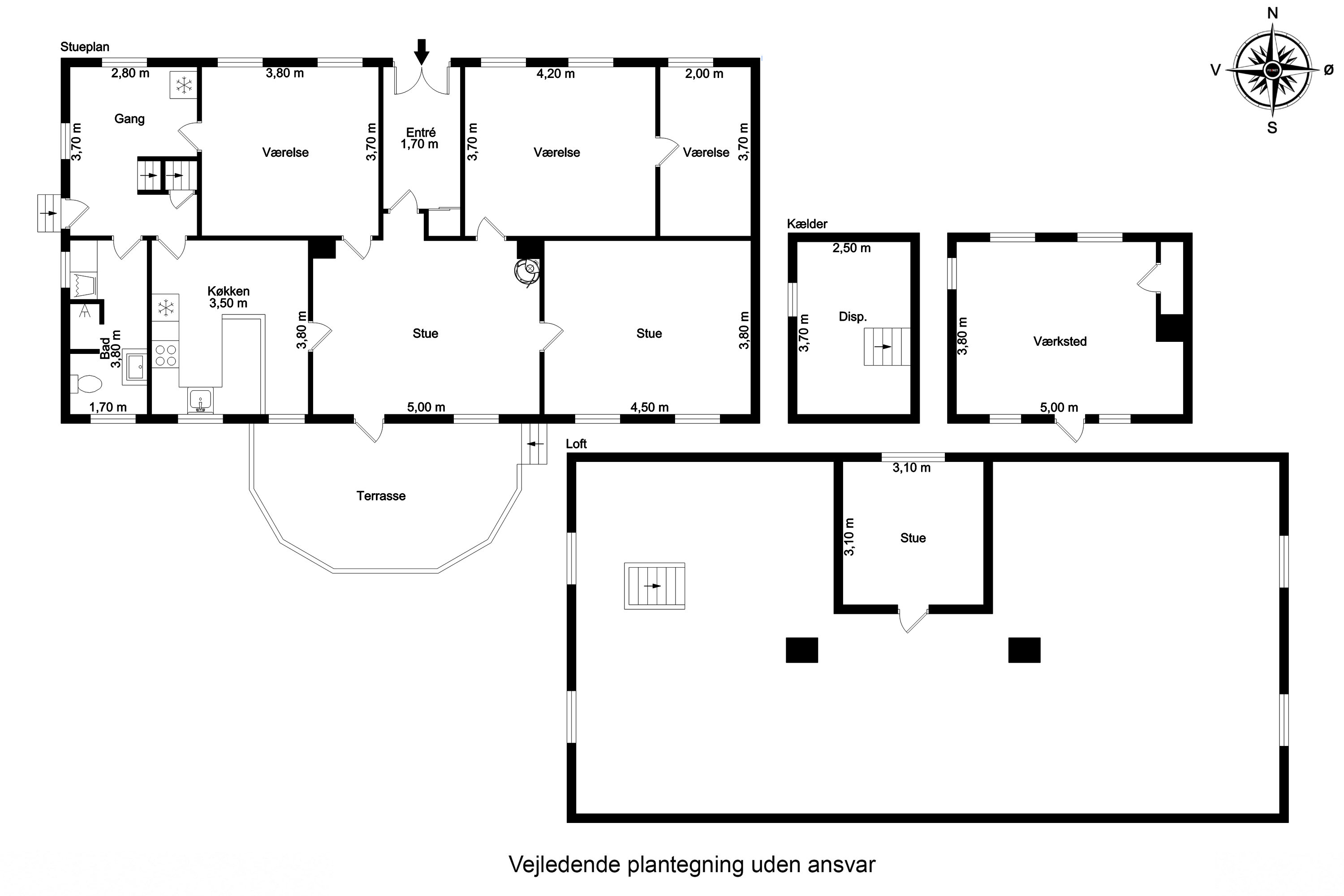 Plantegninger billede af Drejø Brovej 22, Drejø, 5700 Svendborg