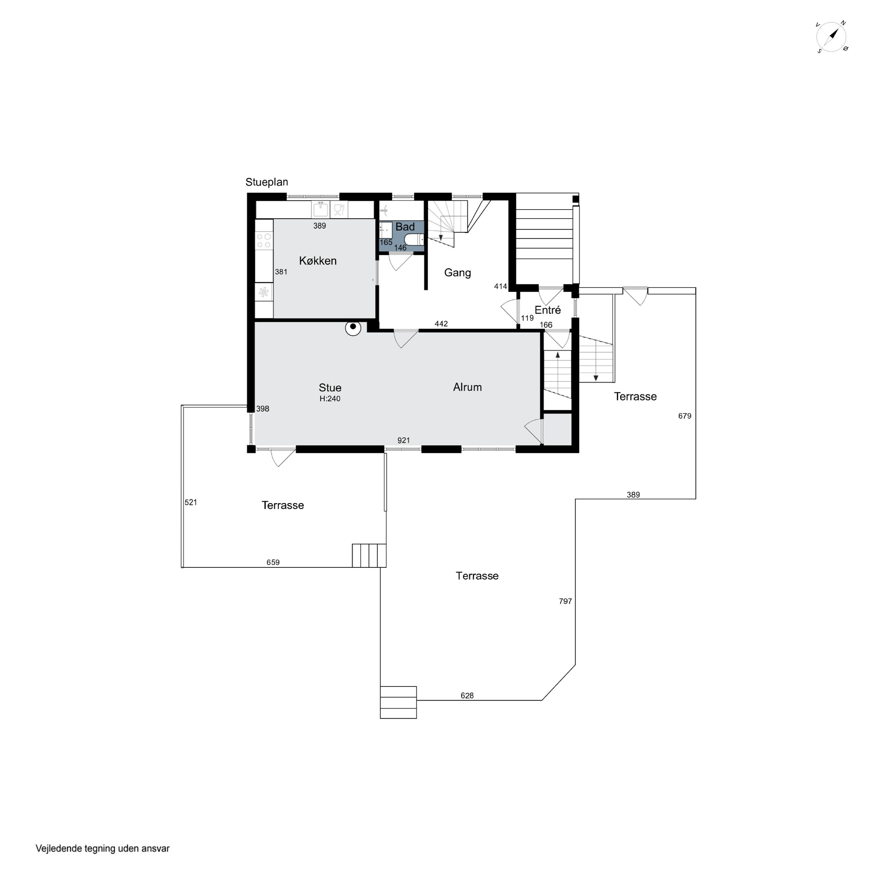Plantegninger billede af Egevej 11, 2970 Hørsholm