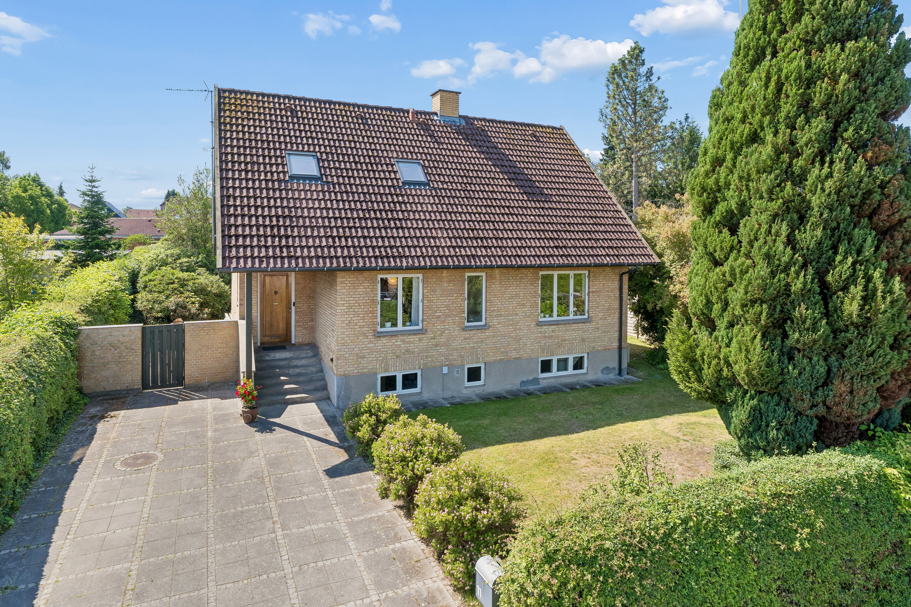 Villa: Luftfoto på Egevej 11, 2970 Hørsholm
