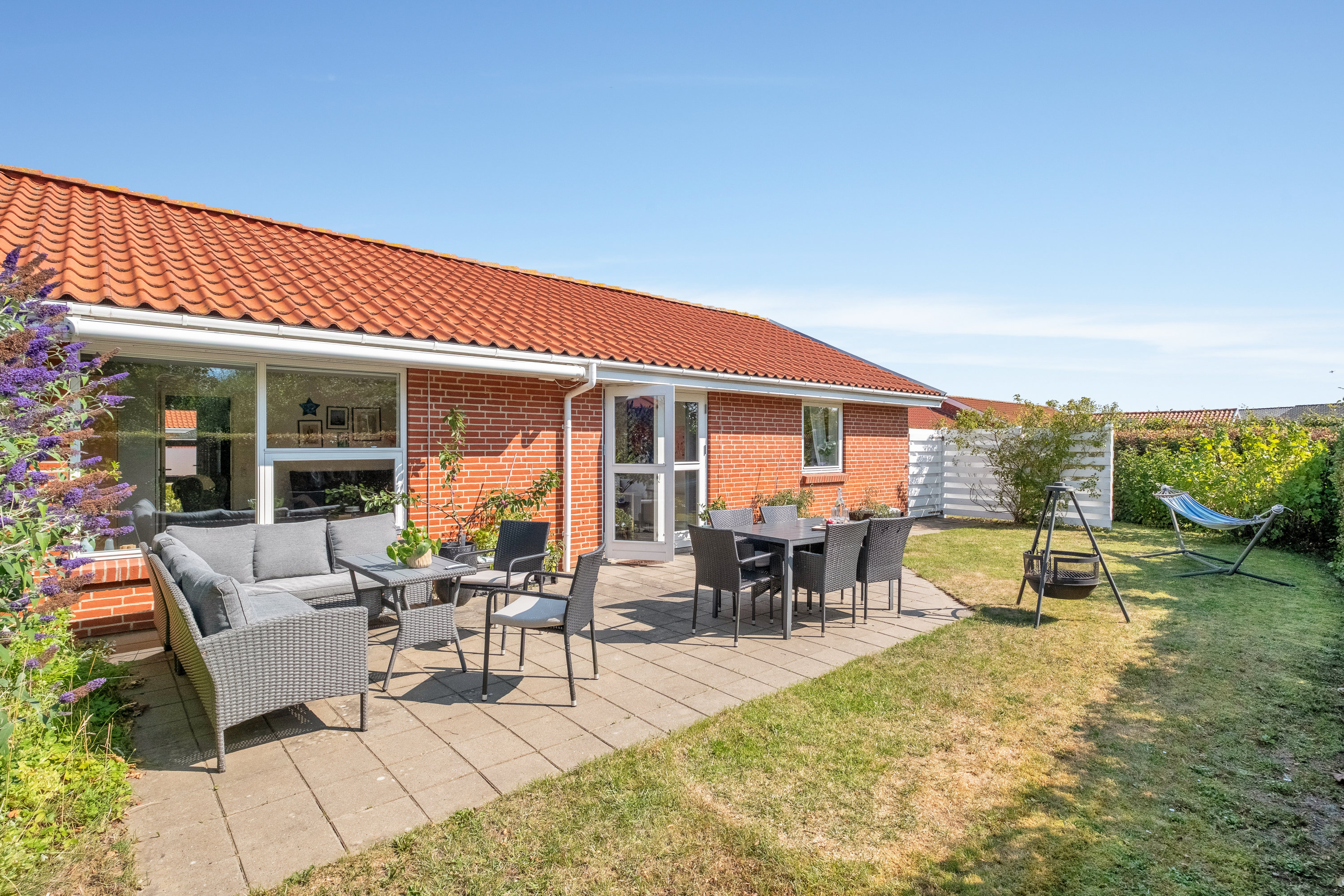 Rækkehus: Terrasse på Bøgehaven 27, 8520 Lystrup