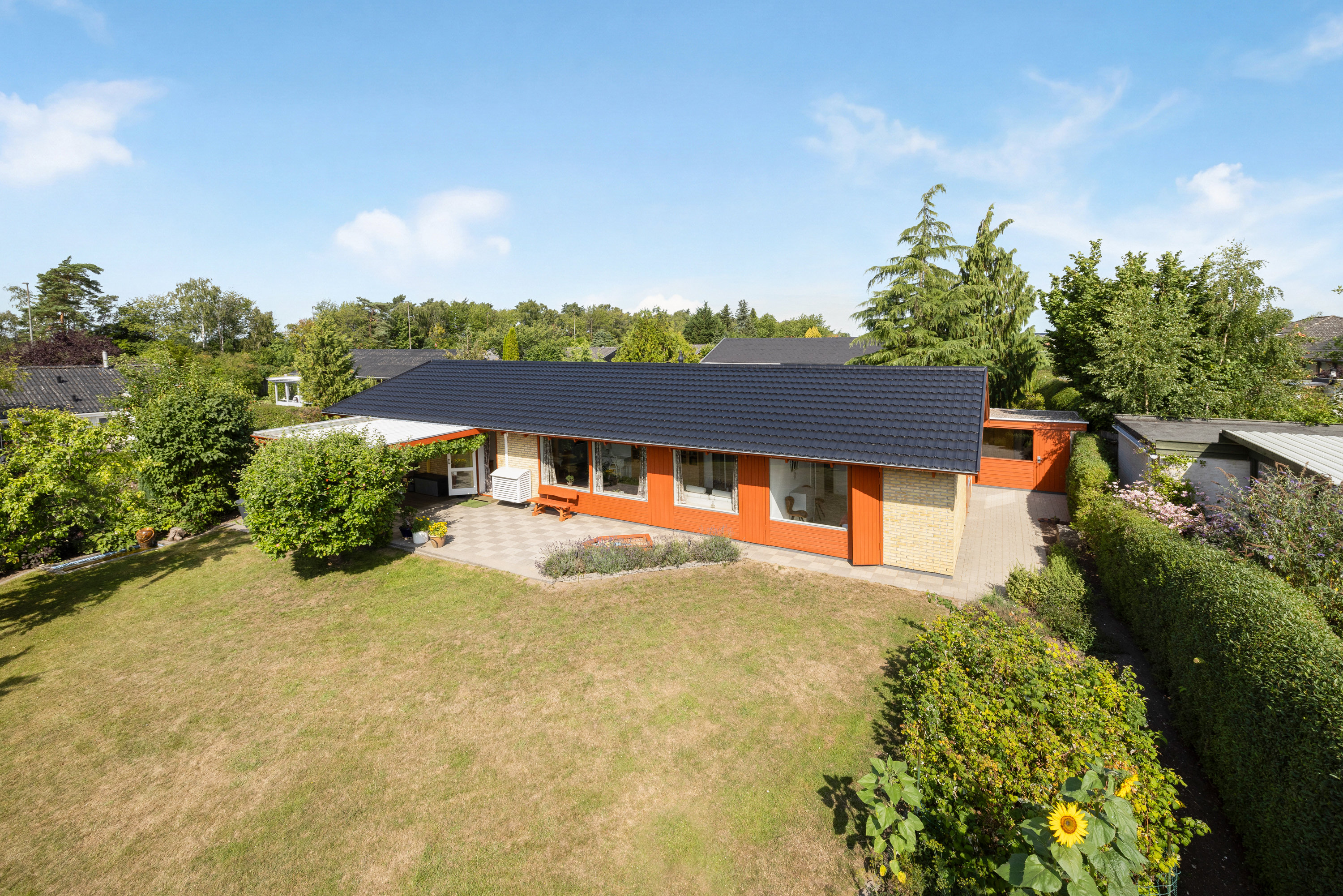 Villa: Luftfoto på Høstbuen 21, 2750 Ballerup