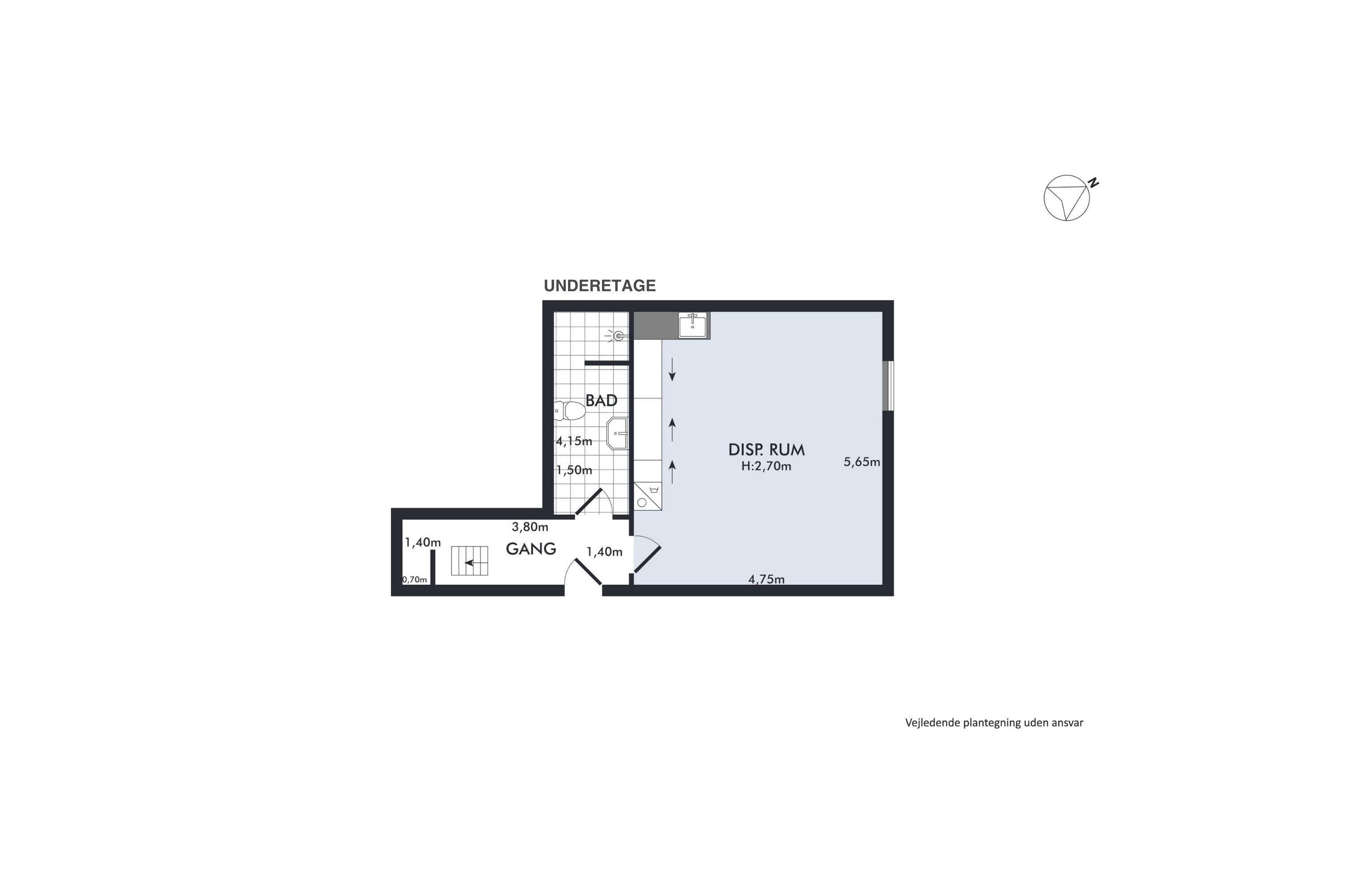 Plantegninger billede af Klerkegade 2B, Mezz., 1308 København K